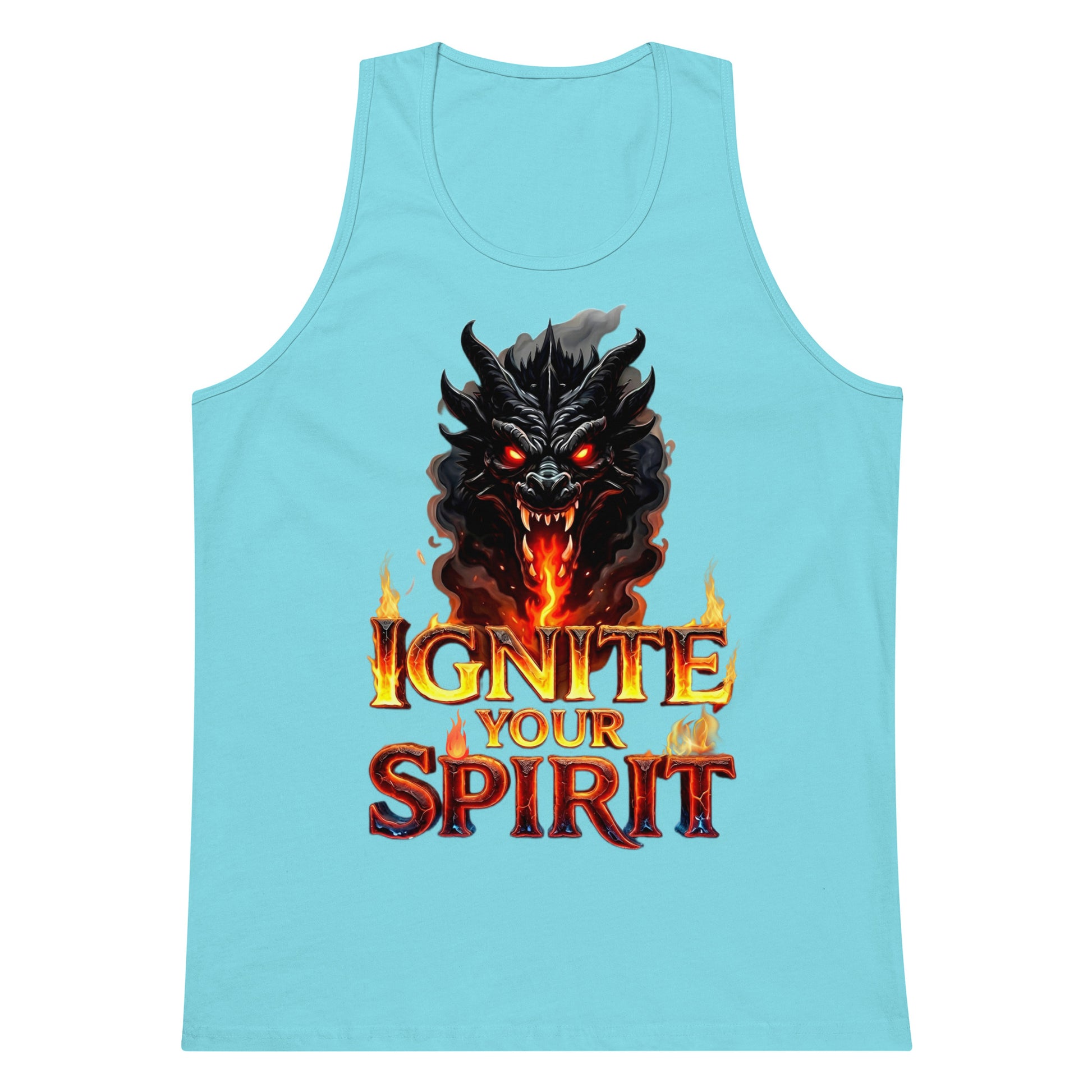 Men’s premium tank top - Ignite Elite Dragon Tank – Opulent Men's Premium Fire by printfluence.net
