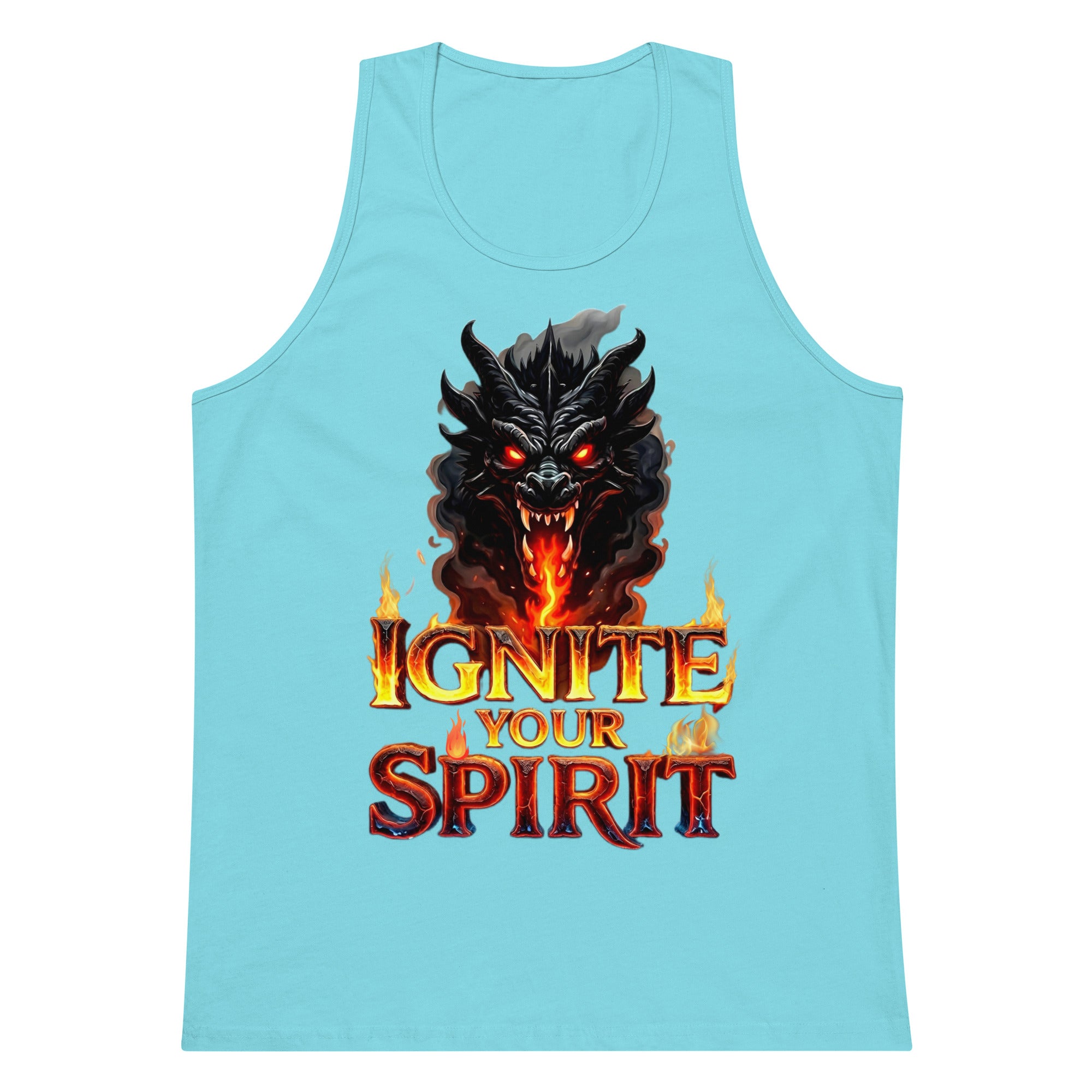 Men’s premium tank top - Ignite Elite Dragon Tank – Opulent Men's Premium Fire by printfluence.net
