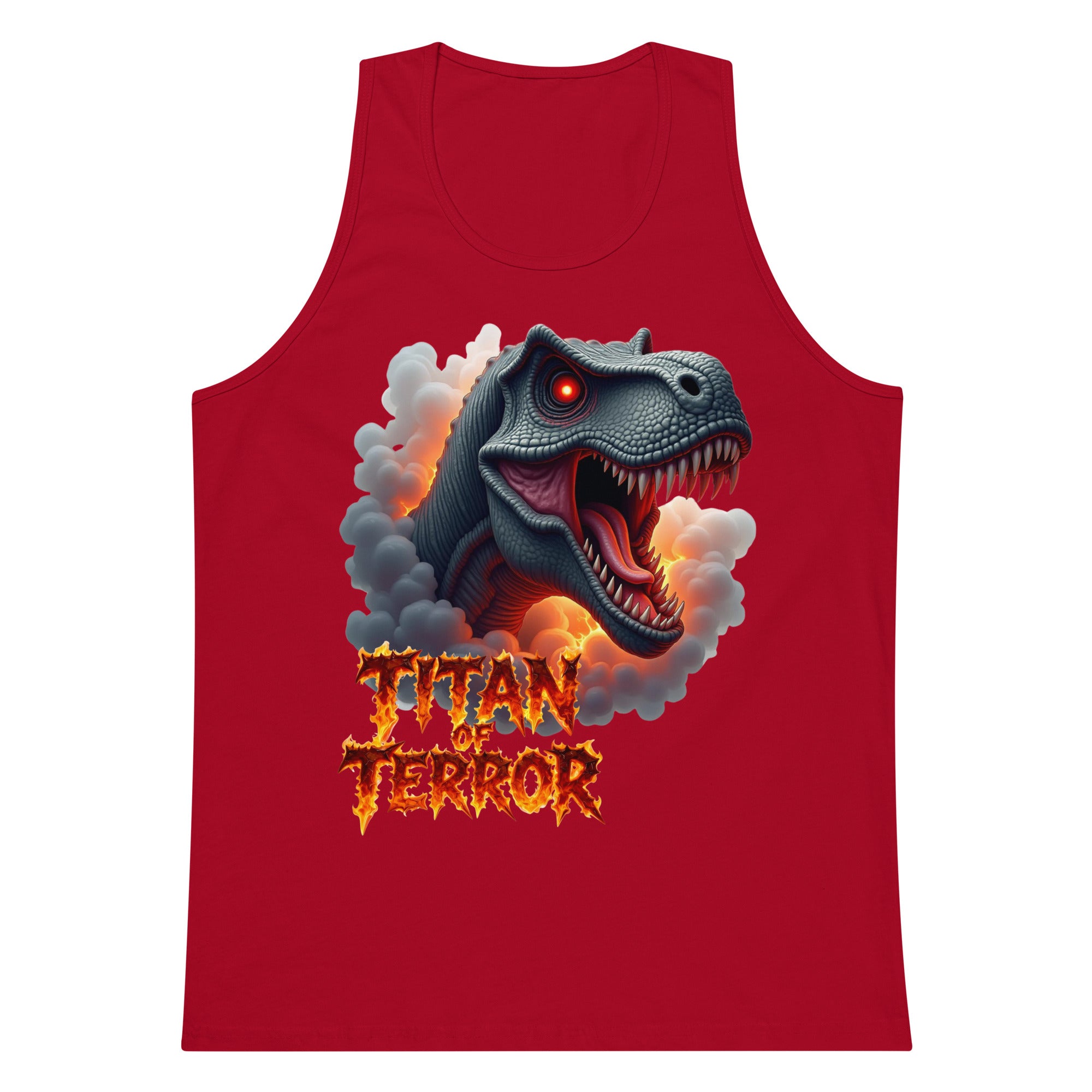 Men’s premium tank top - Titan of Terror Men's Premium Tank – Primal Power for Elite Dominators by printfluence.net