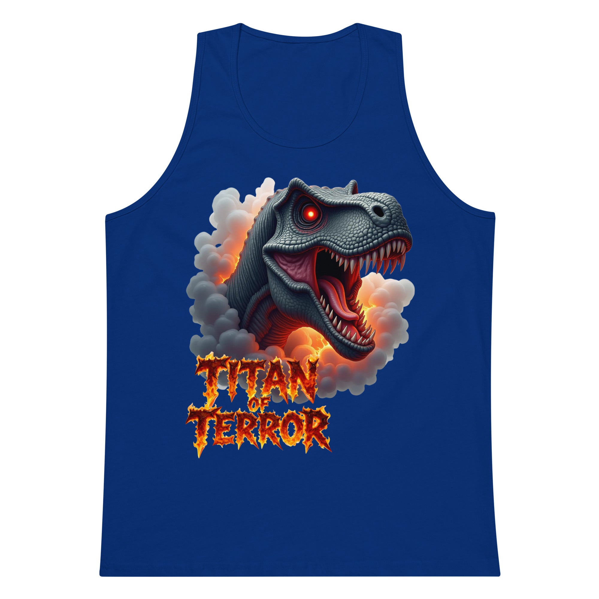 Men’s premium tank top - Titan of Terror Men's Premium Tank – Primal Power for Elite Dominators by printfluence.net