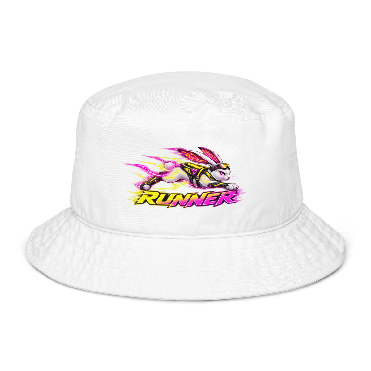 Cyberpunk Animals Lovers | Organic Bucket Hat — RUNNER by printfluence