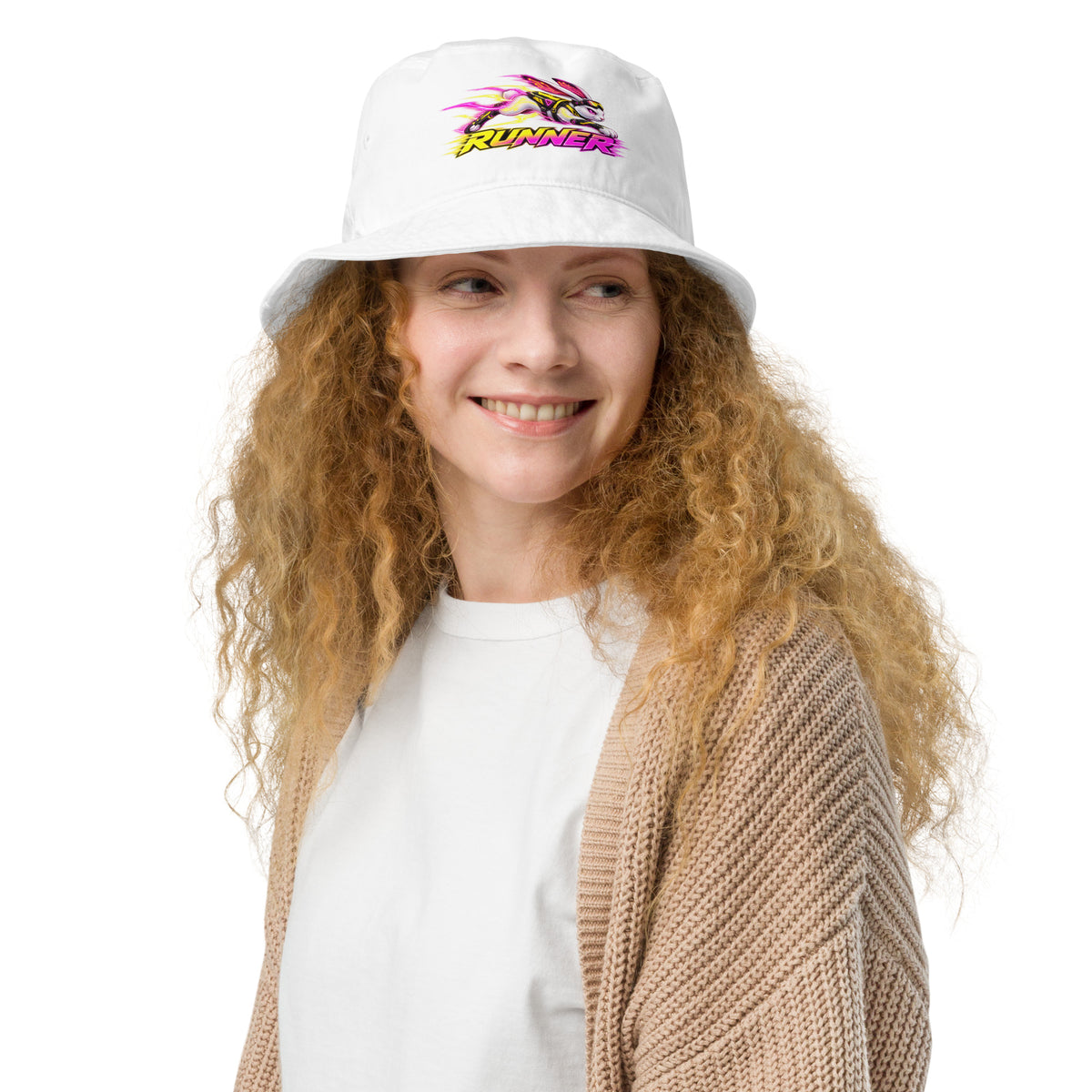 Cyberpunk Animals Lovers | Organic Bucket Hat — RUNNER by printfluence