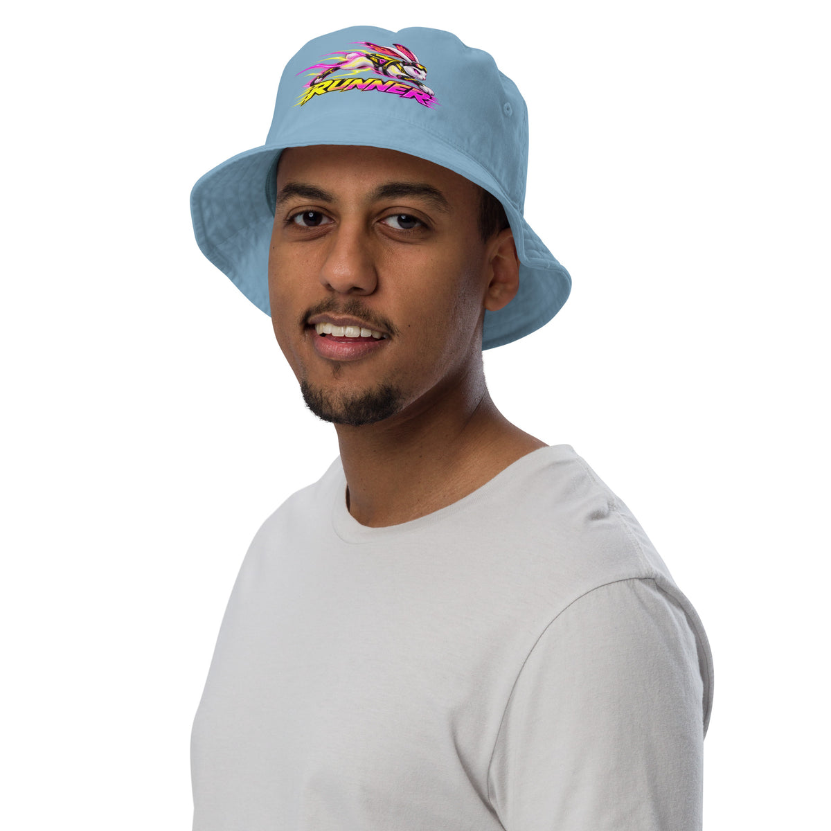 Cyberpunk Animals Lovers | Organic Bucket Hat — RUNNER by printfluence