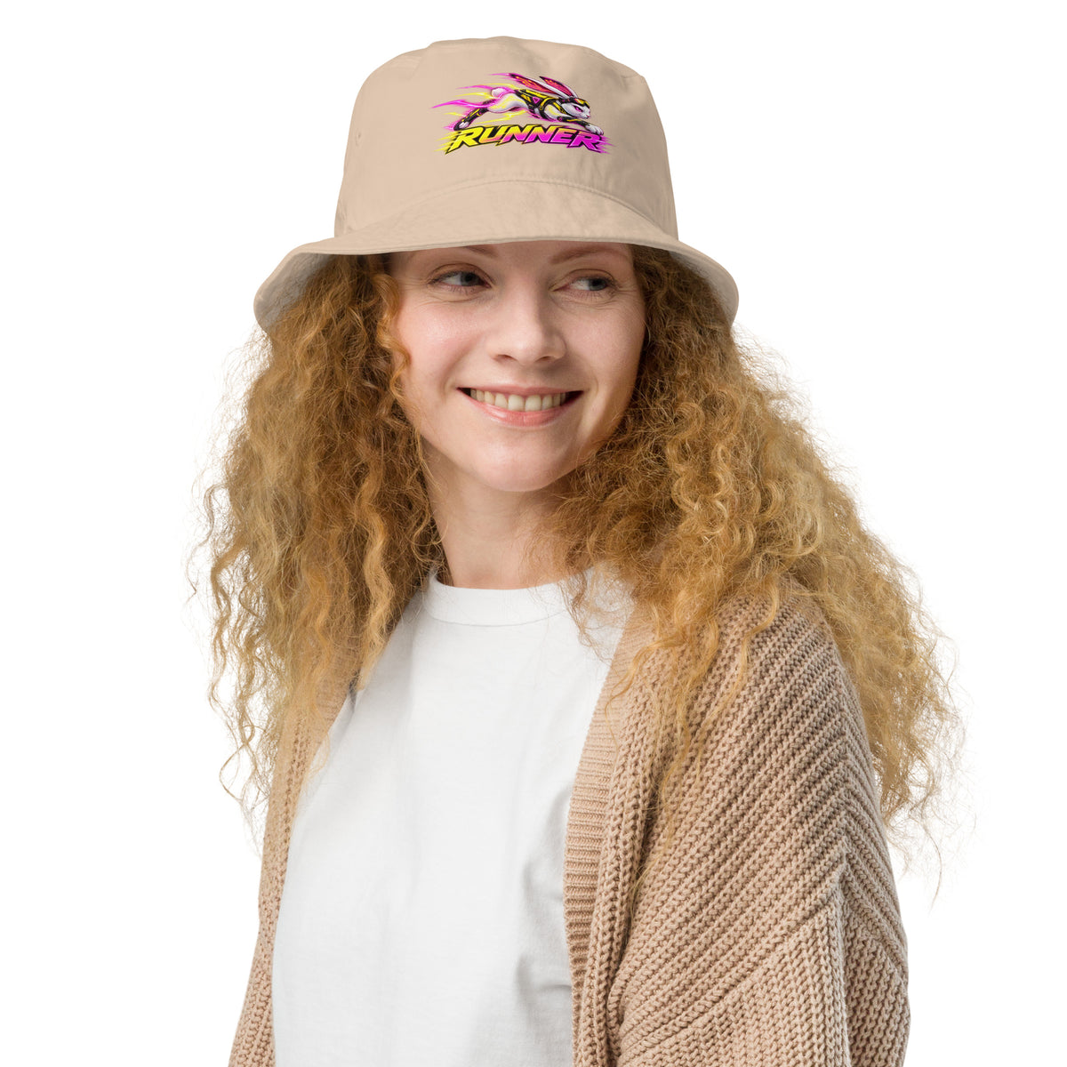 Cyberpunk Animals Lovers | Organic Bucket Hat — RUNNER by printfluence