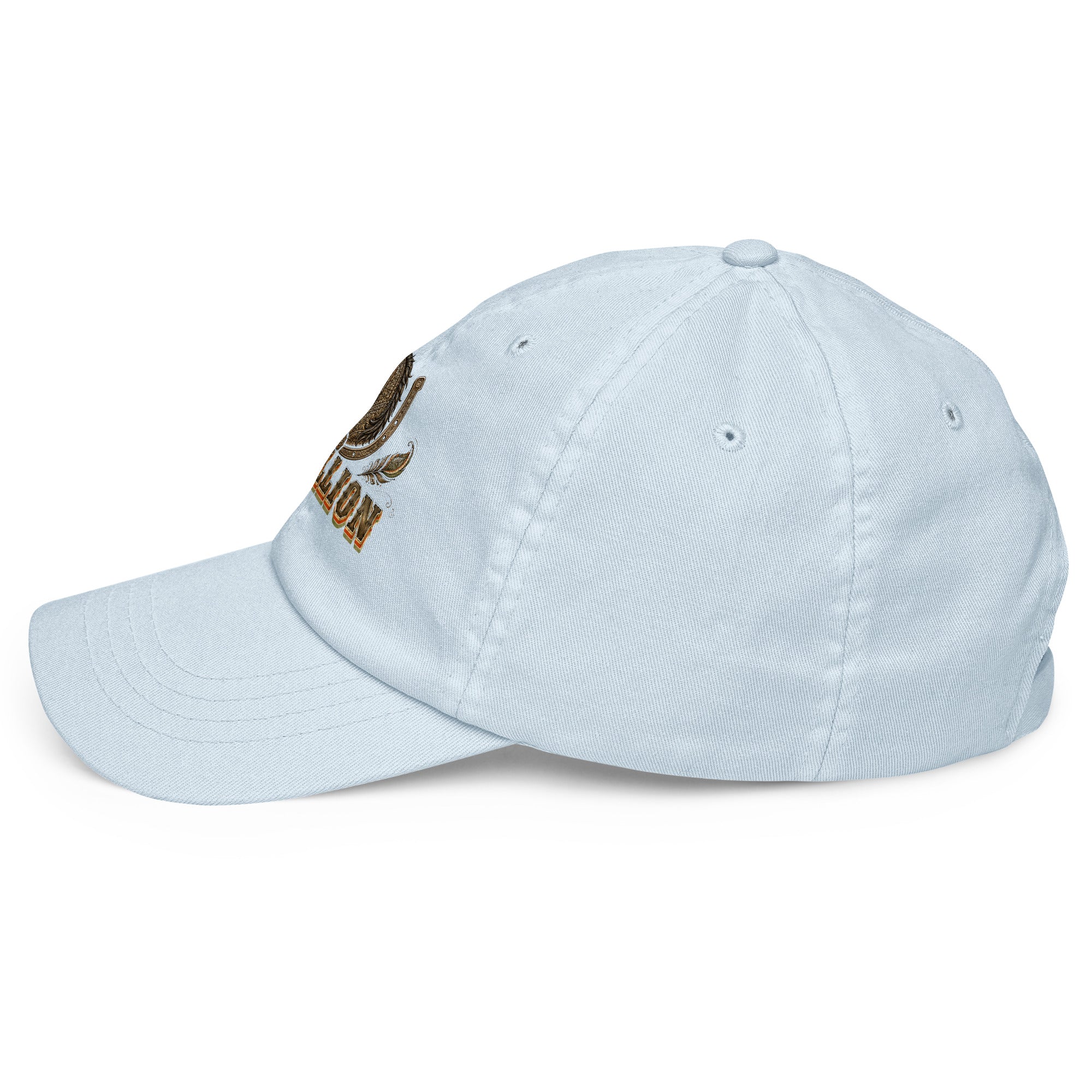 Horse Lovers Pastel Baseball Hat Stallion – Ornate Horseshoe & Majestic Equine Embroidered Cap by printfluence.net