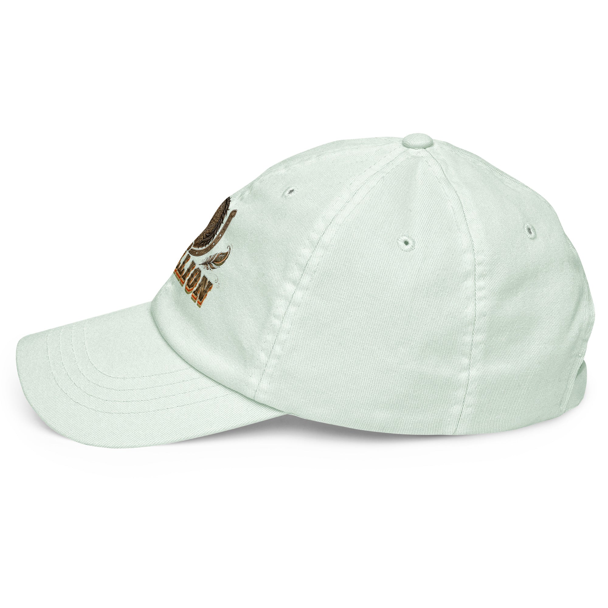 Horse Lovers Pastel Baseball Hat Stallion – Ornate Horseshoe & Majestic Equine Embroidered Cap by printfluence.net