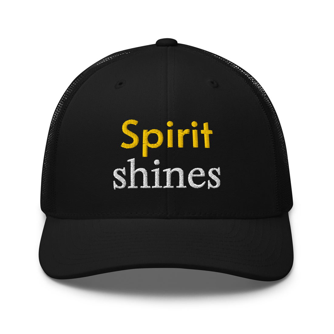 Trucker Cap - Spirit Shines Cap – Motivational Minimalist Design for Confident Style by printfluence.net
