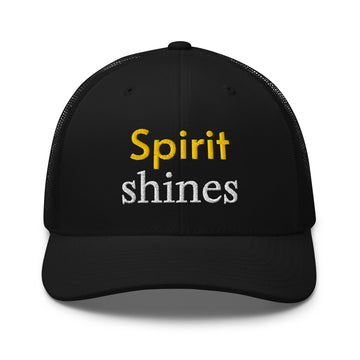 Trucker Cap - Spirit Shines Cap – Motivational Minimalist Design for Confident Style by printfluence.net