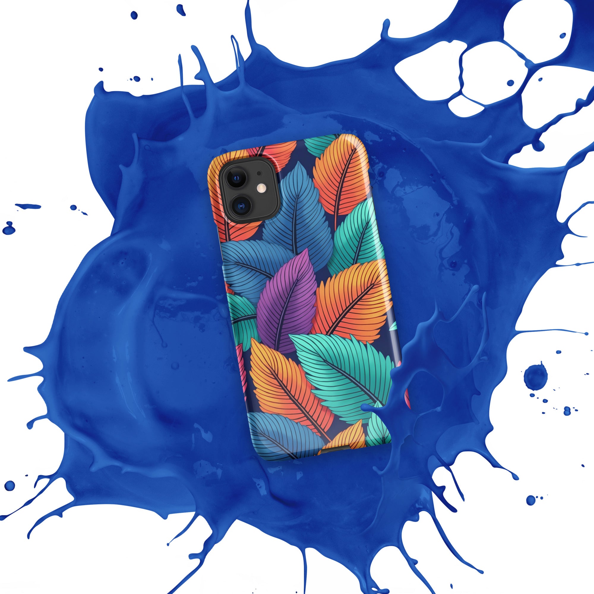 Snap case for iPhone® - Vibrant Leaf Energy iPhone Snap Case – For Visionaries Who Stand Out by printfluence.net