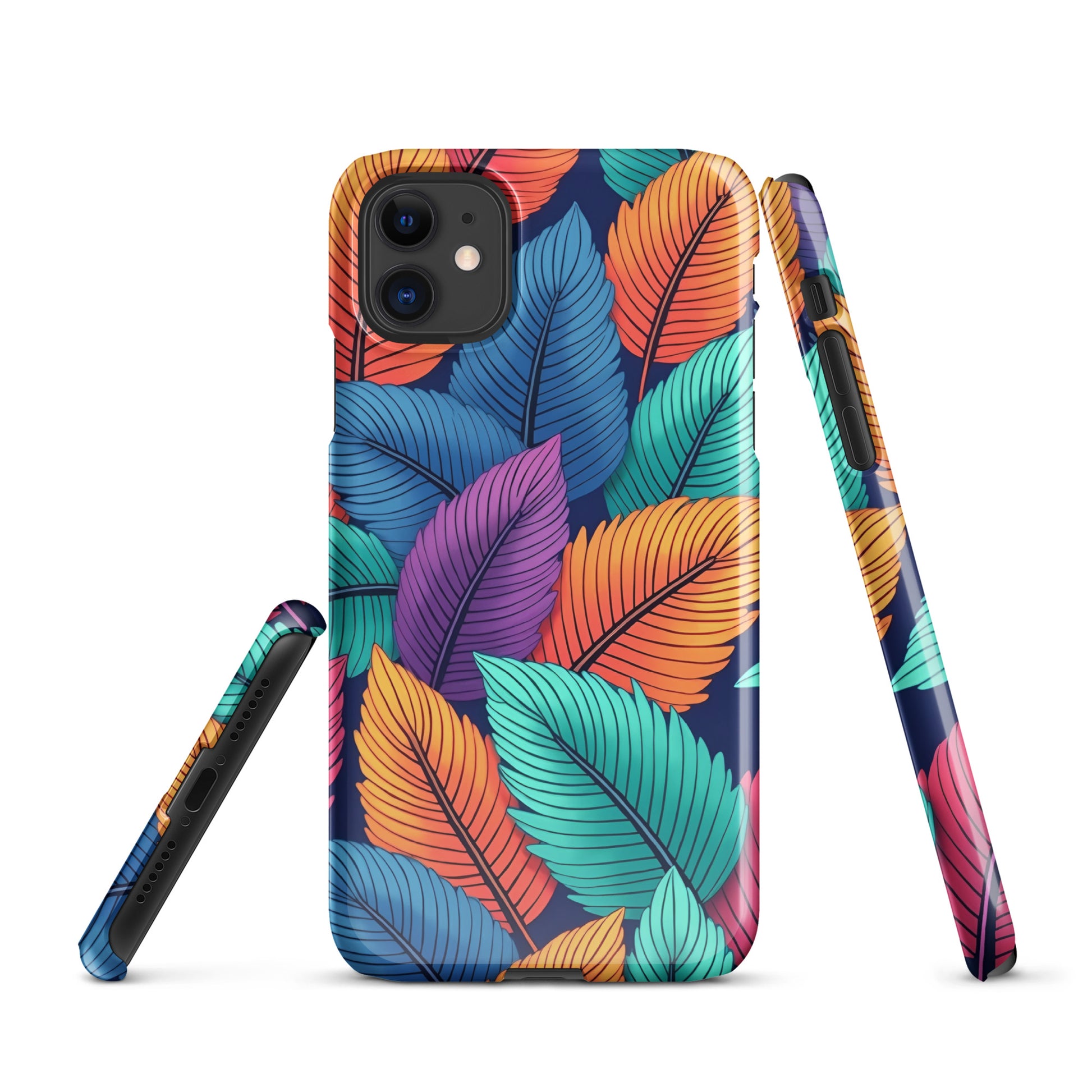 Snap case for iPhone® - Vibrant Leaf Energy iPhone Snap Case – For Visionaries Who Stand Out by printfluence.net
