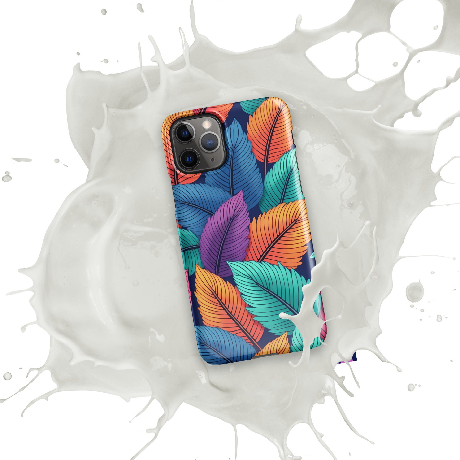 Snap case for iPhone® - Vibrant Leaf Energy iPhone Snap Case – For Visionaries Who Stand Out by printfluence.net