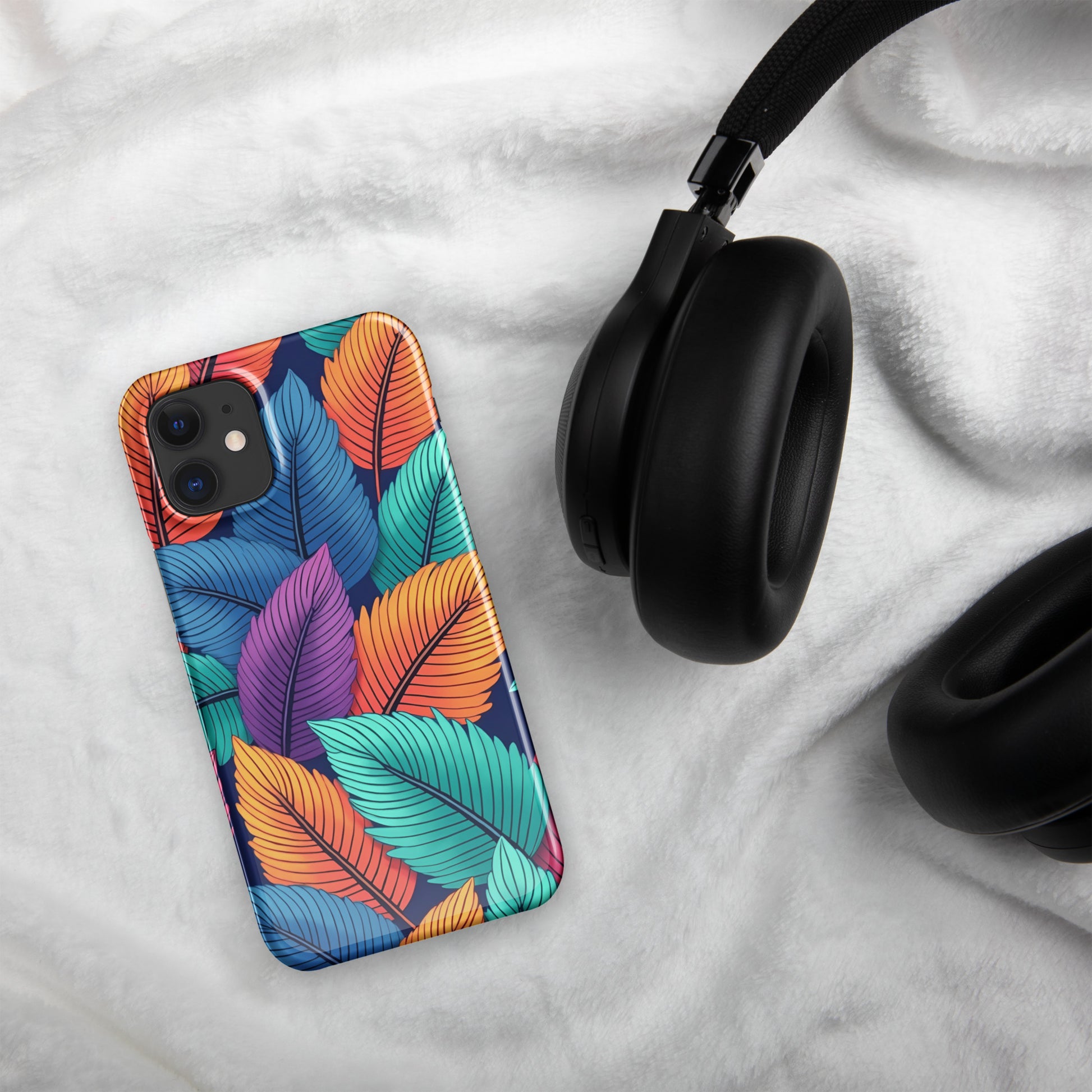 Snap case for iPhone® - Vibrant Leaf Energy iPhone Snap Case – For Visionaries Who Stand Out by printfluence.net