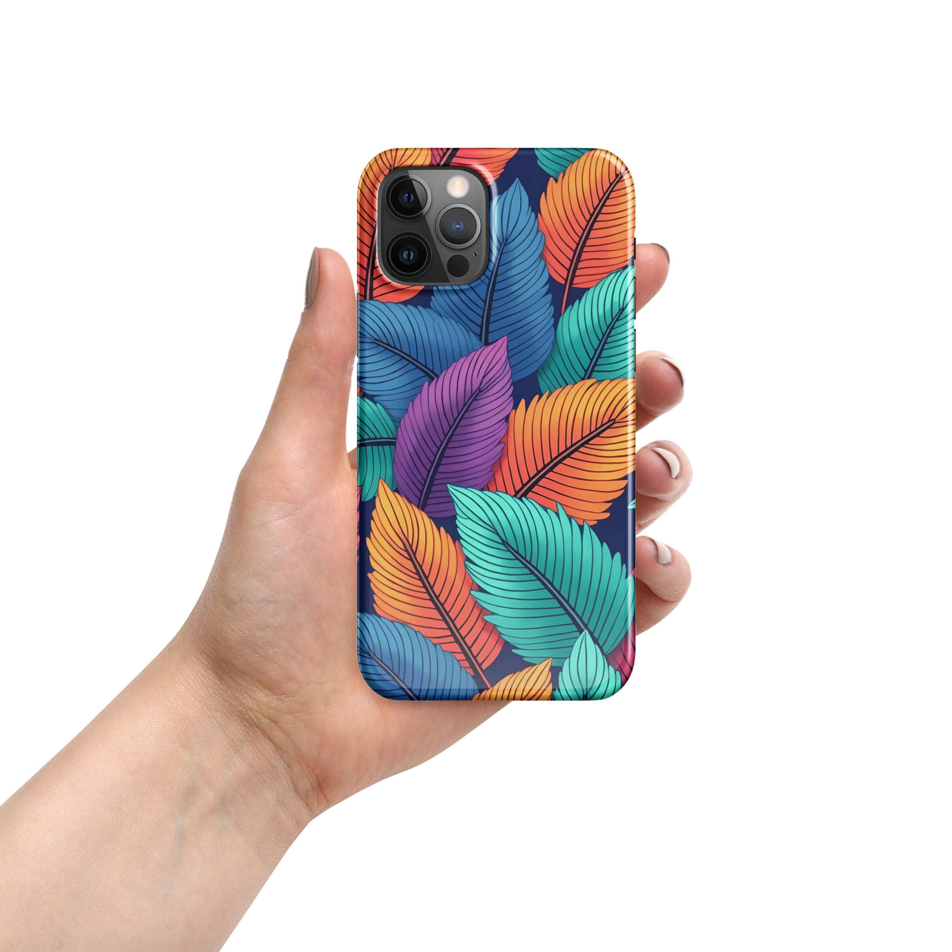 Snap case for iPhone® - Vibrant Leaf Energy iPhone Snap Case – For Visionaries Who Stand Out by printfluence.net