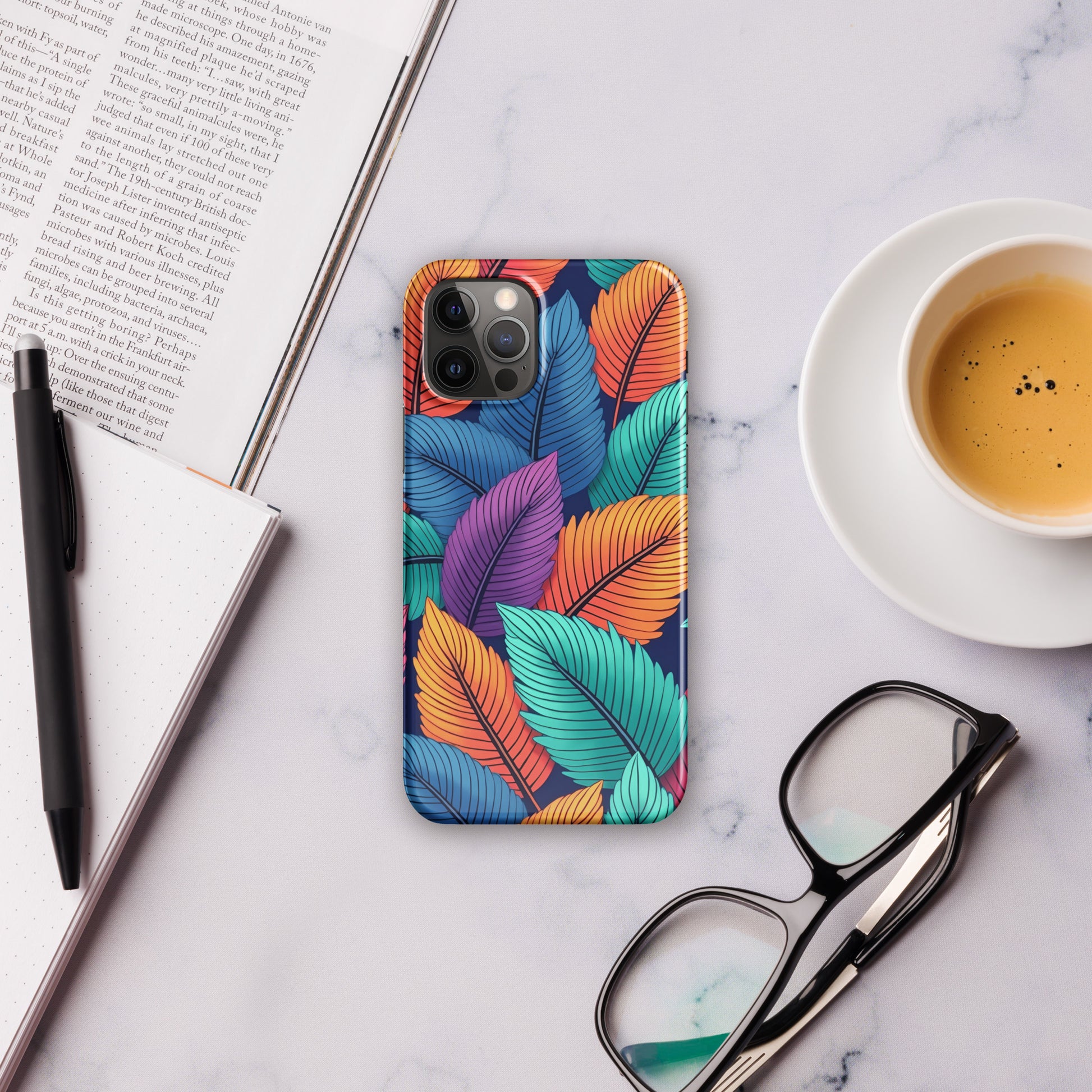 Snap case for iPhone® - Vibrant Leaf Energy iPhone Snap Case – For Visionaries Who Stand Out by printfluence.net