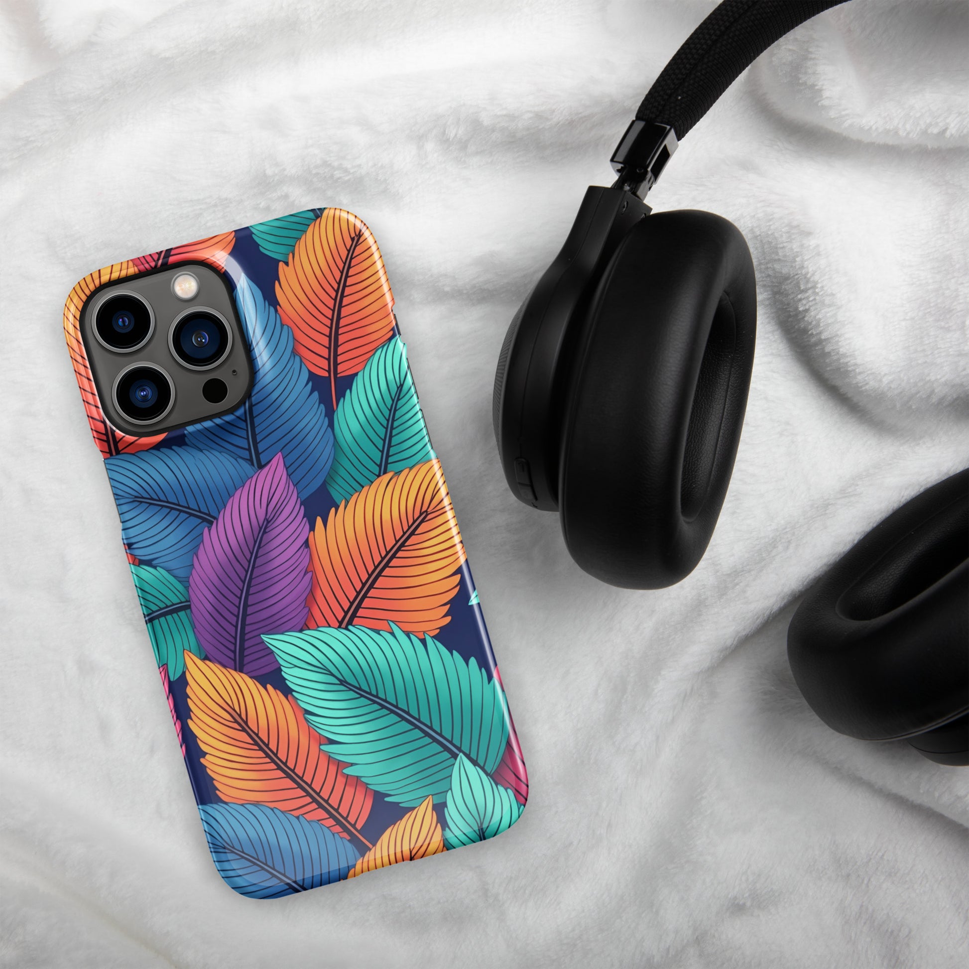 Snap case for iPhone® - Vibrant Leaf Energy iPhone Snap Case – For Visionaries Who Stand Out by printfluence.net