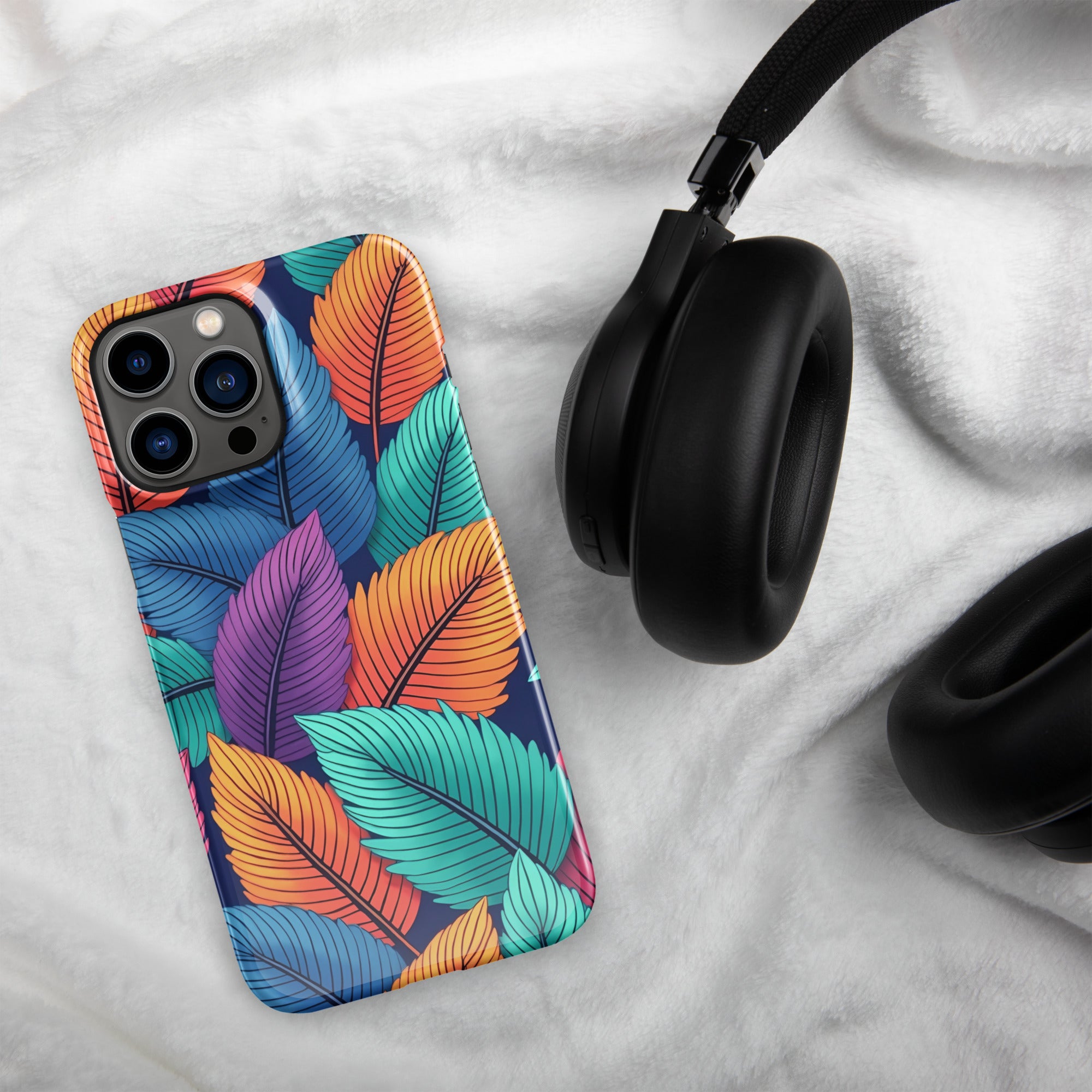 Snap case for iPhone® - Vibrant Leaf Energy iPhone Snap Case – For Visionaries Who Stand Out by printfluence.net