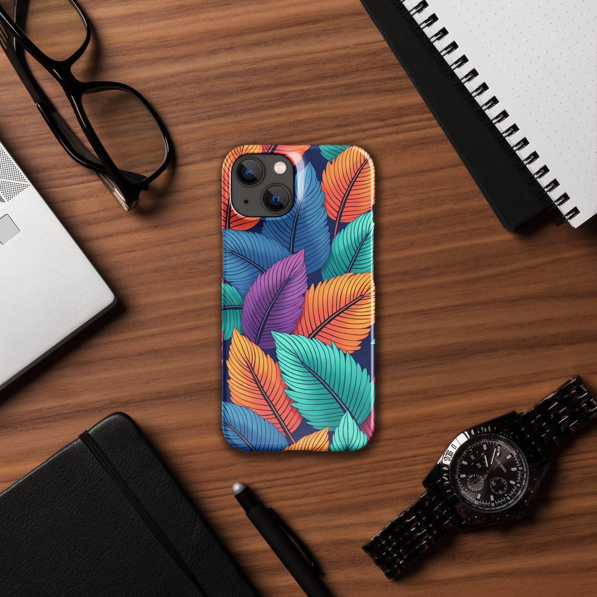 Snap case for iPhone® - Vibrant Leaf Energy iPhone Snap Case – For Visionaries Who Stand Out by printfluence.net