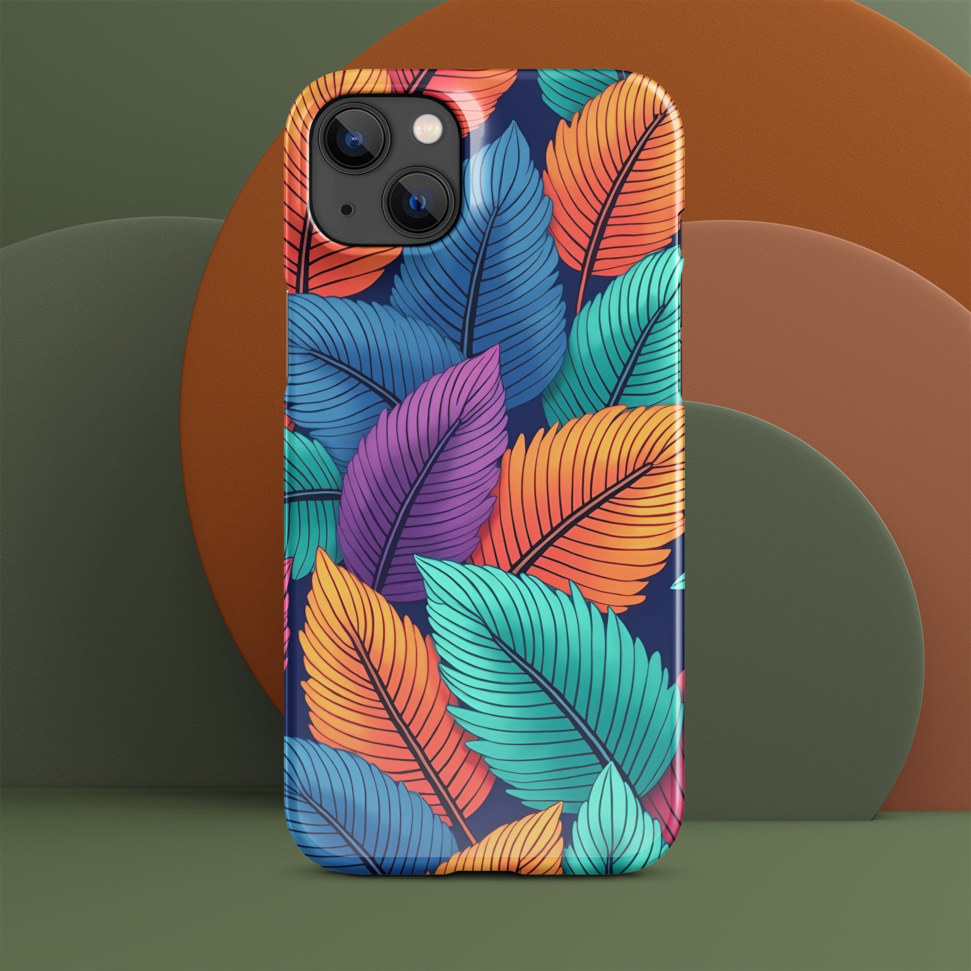 Snap case for iPhone® - Vibrant Leaf Energy iPhone Snap Case – For Visionaries Who Stand Out by printfluence.net