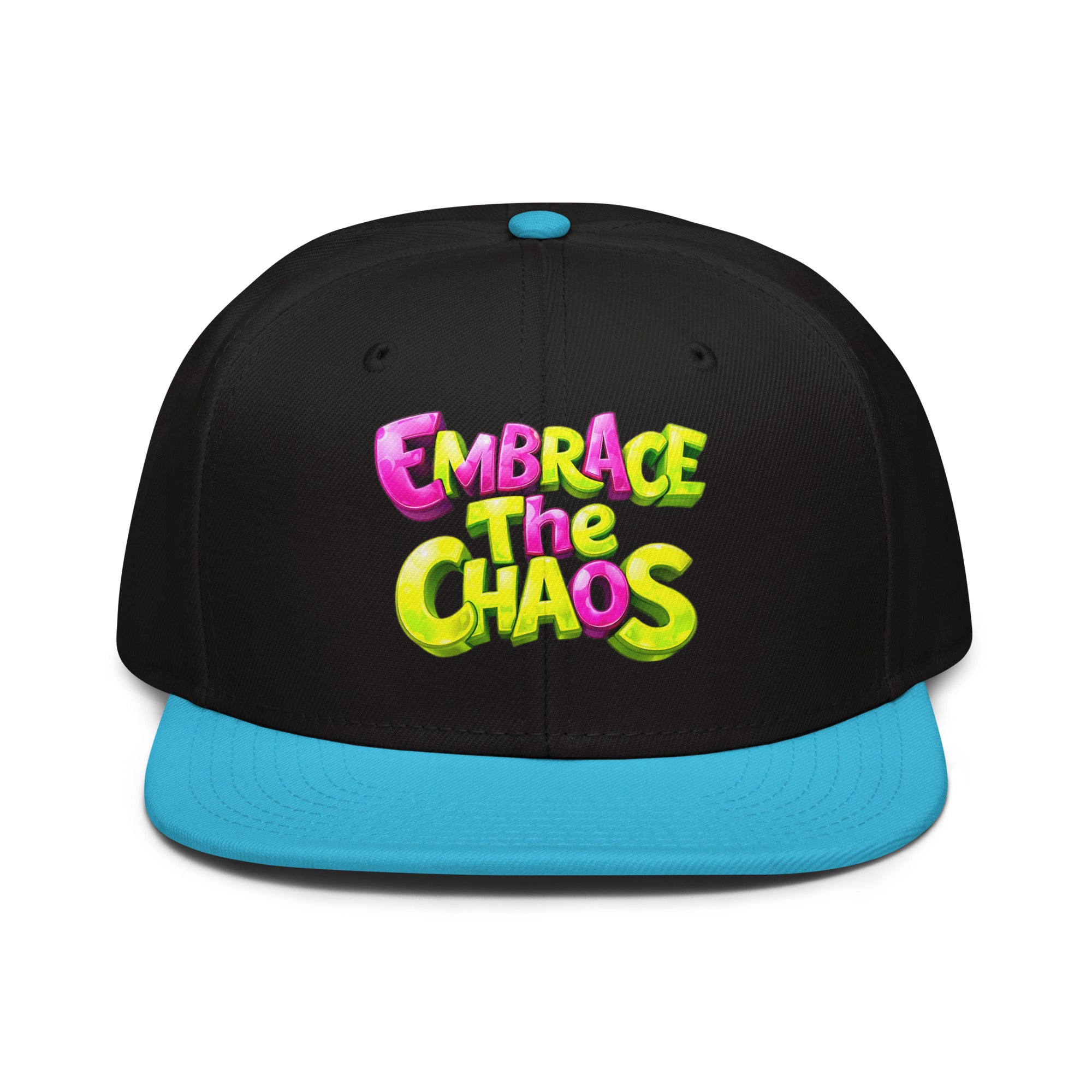 Snapback Hat - Embrace The Chaos Snapback Hat – Bold Streetwear Attitude Cap by printfluence.net