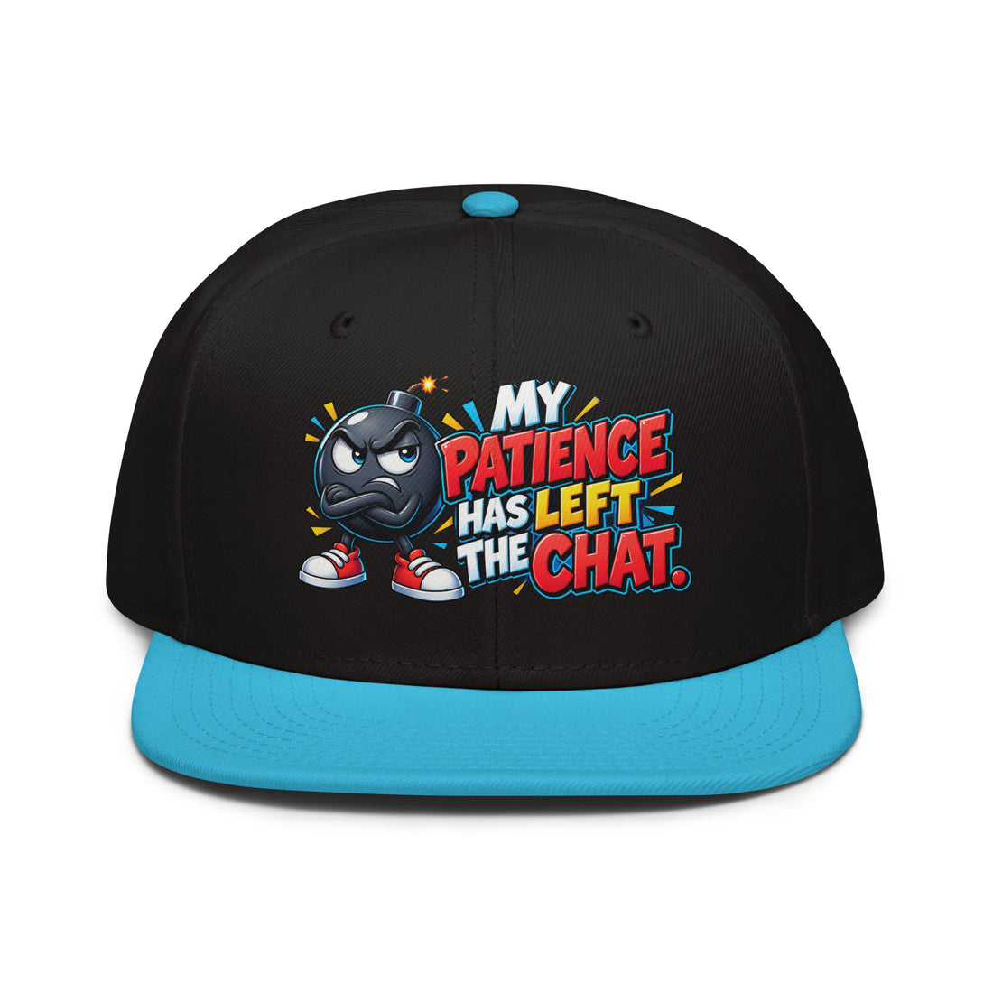 Sarcastic Humor Lovers | Snapback Hat — MY PATIENCE HAS LEFT THE CHAT. by printfluence