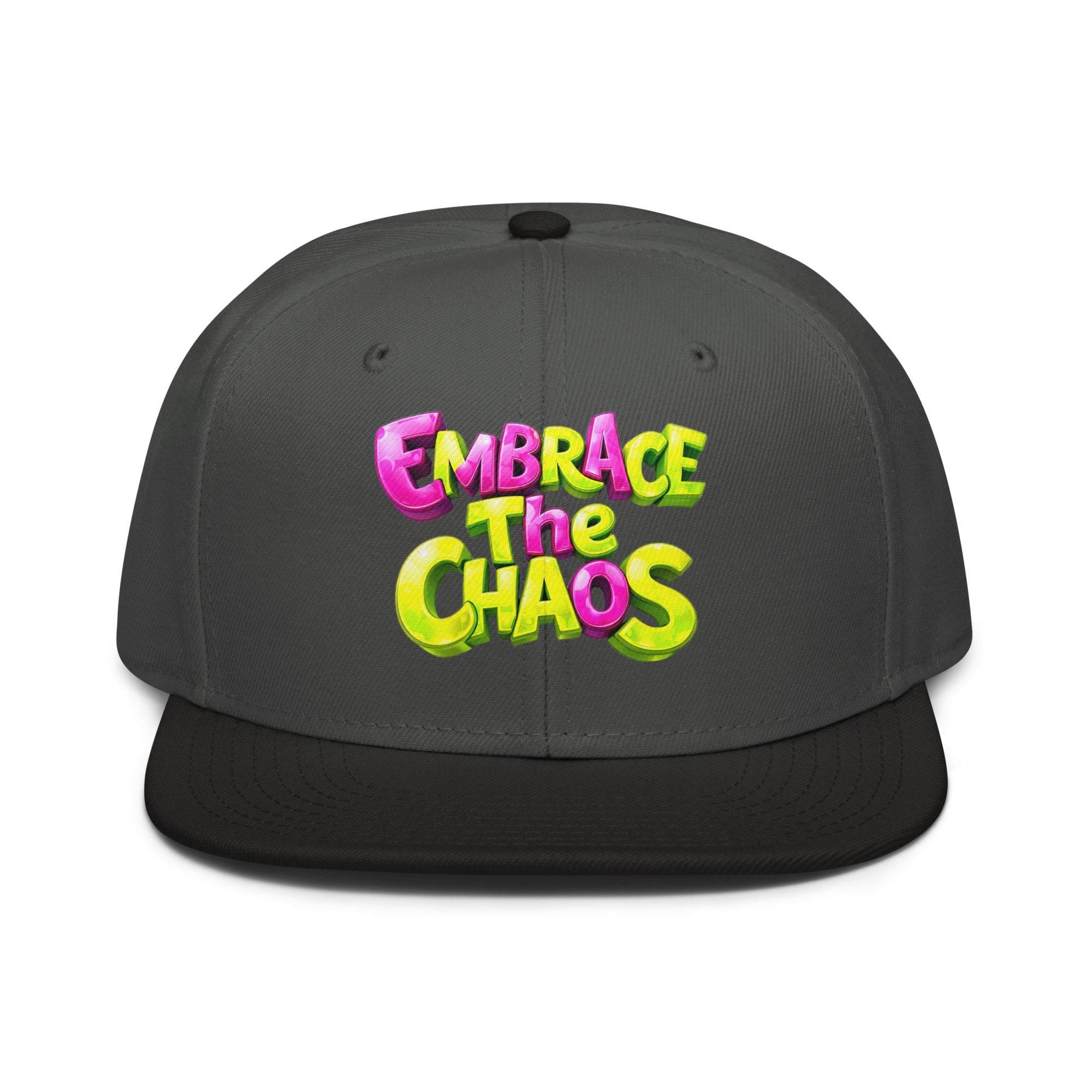 Snapback Hat - Embrace The Chaos Snapback Hat – Bold Streetwear Attitude Cap by printfluence.net