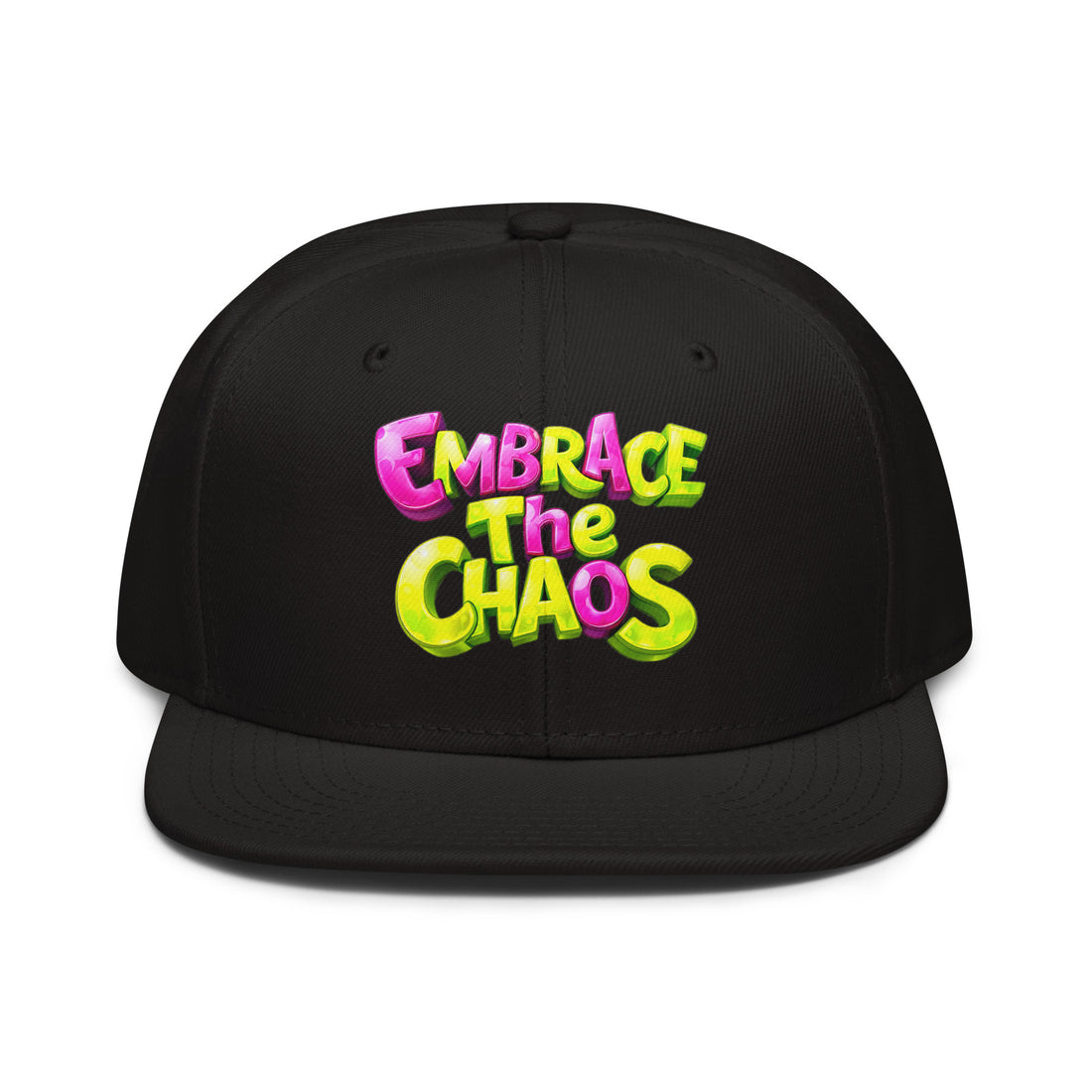Snapback Hat - Embrace The Chaos Snapback Hat – Bold Streetwear Attitude Cap by printfluence.net