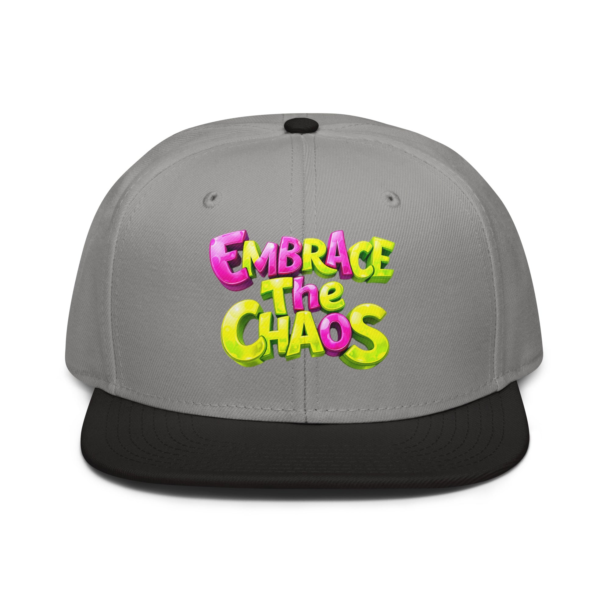 Snapback Hat - Embrace The Chaos Snapback Hat – Bold Streetwear Attitude Cap by printfluence.net