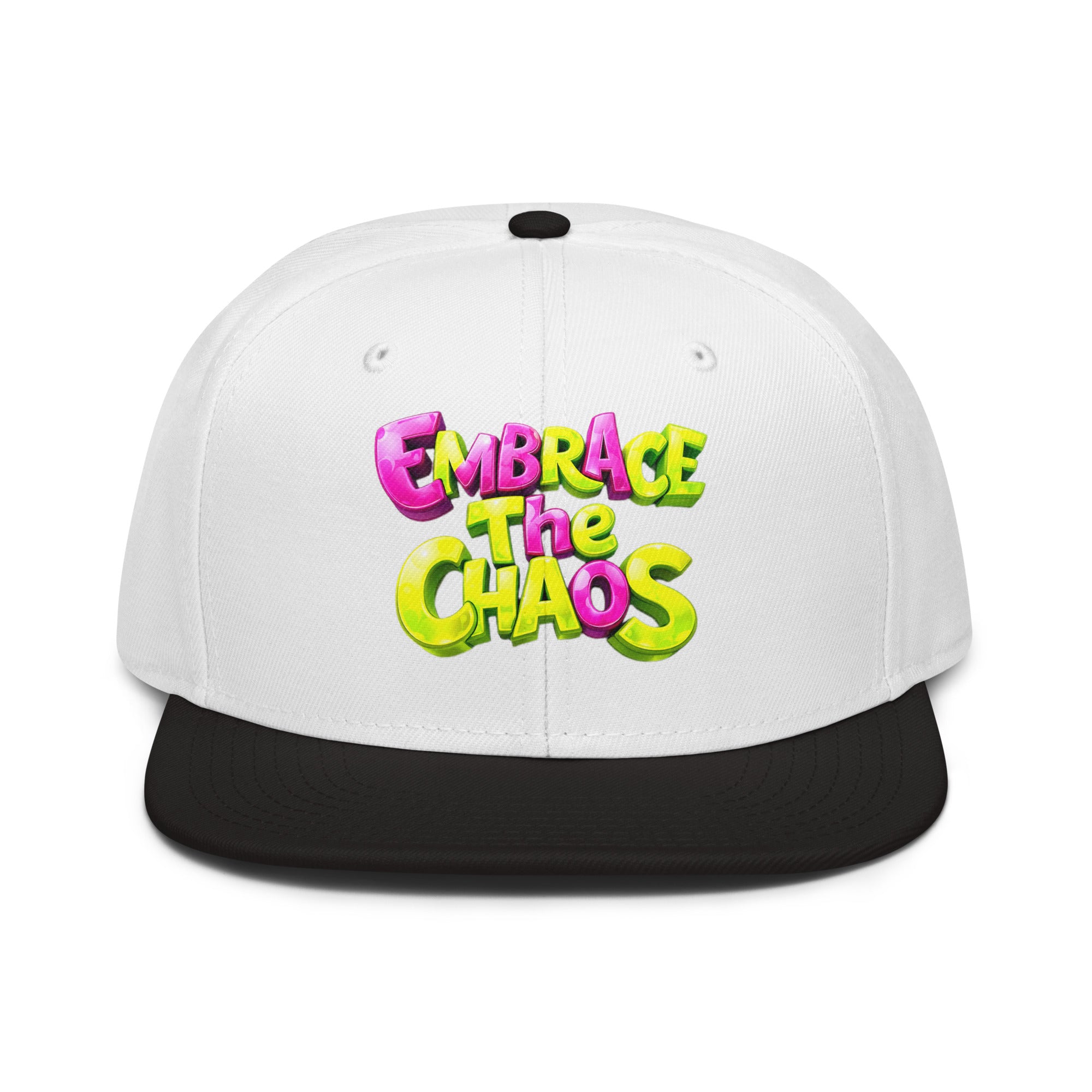Snapback Hat - Embrace The Chaos Snapback Hat – Bold Streetwear Attitude Cap by printfluence.net