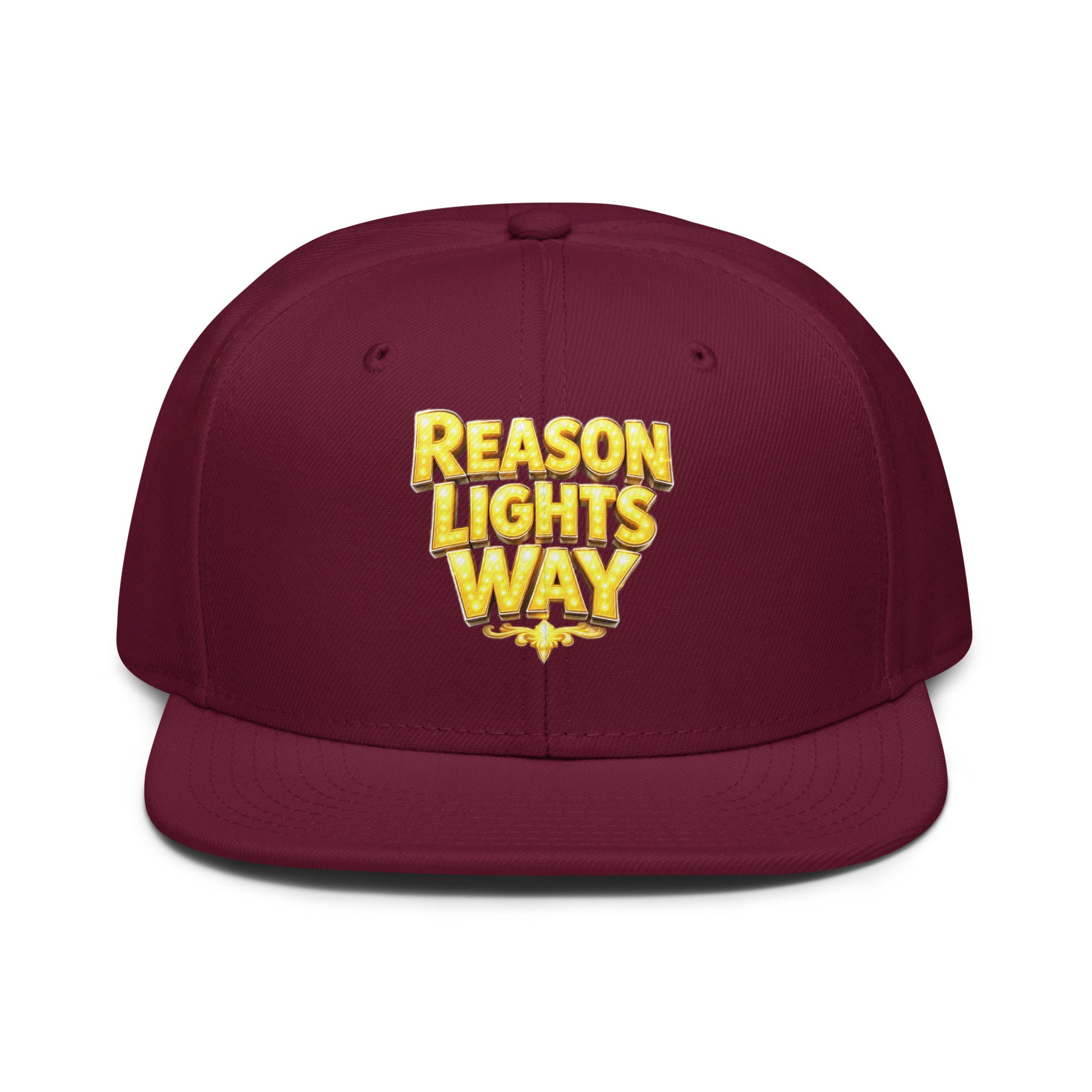 Snapback Hat - Reason Lights Way Snapback Hat – Inspirational Streetwear Cap by printfluence.net