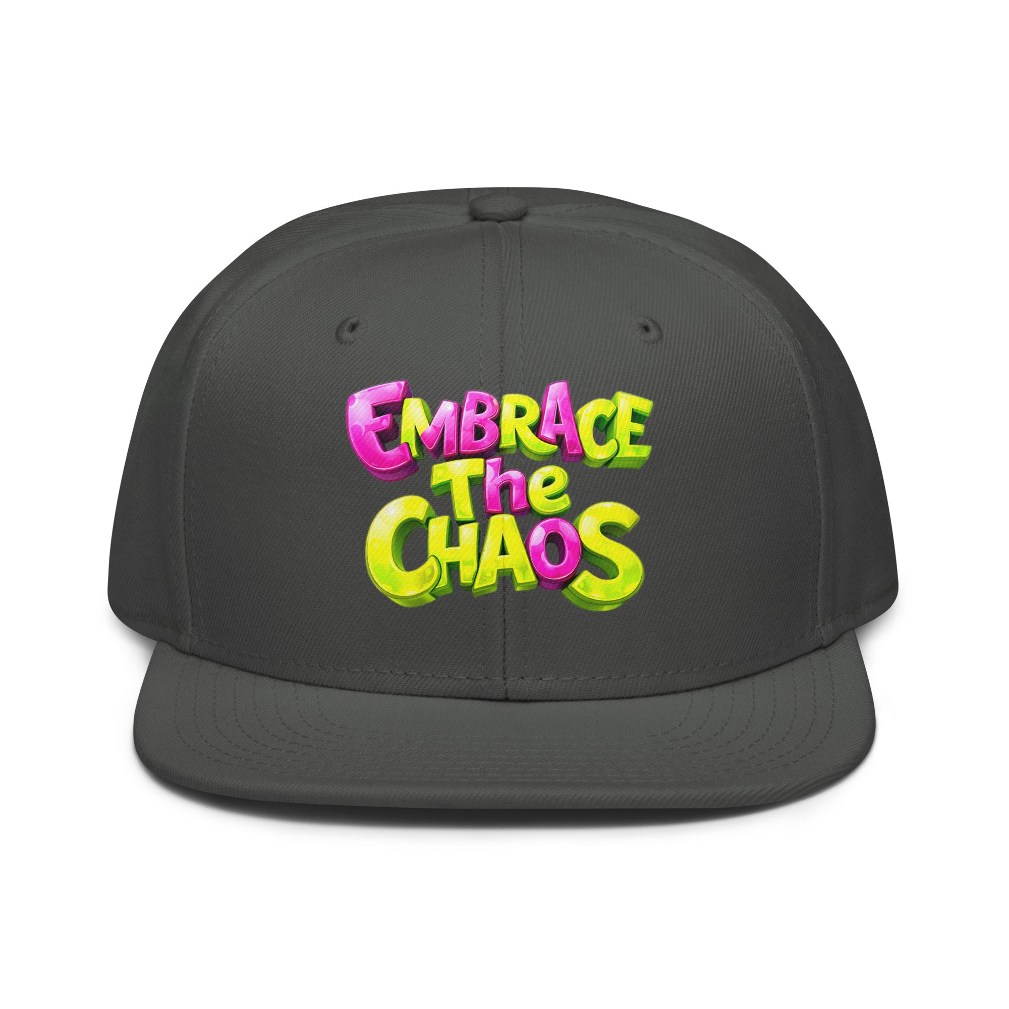 Snapback Hat - Embrace The Chaos Snapback Hat – Bold Streetwear Attitude Cap by printfluence.net