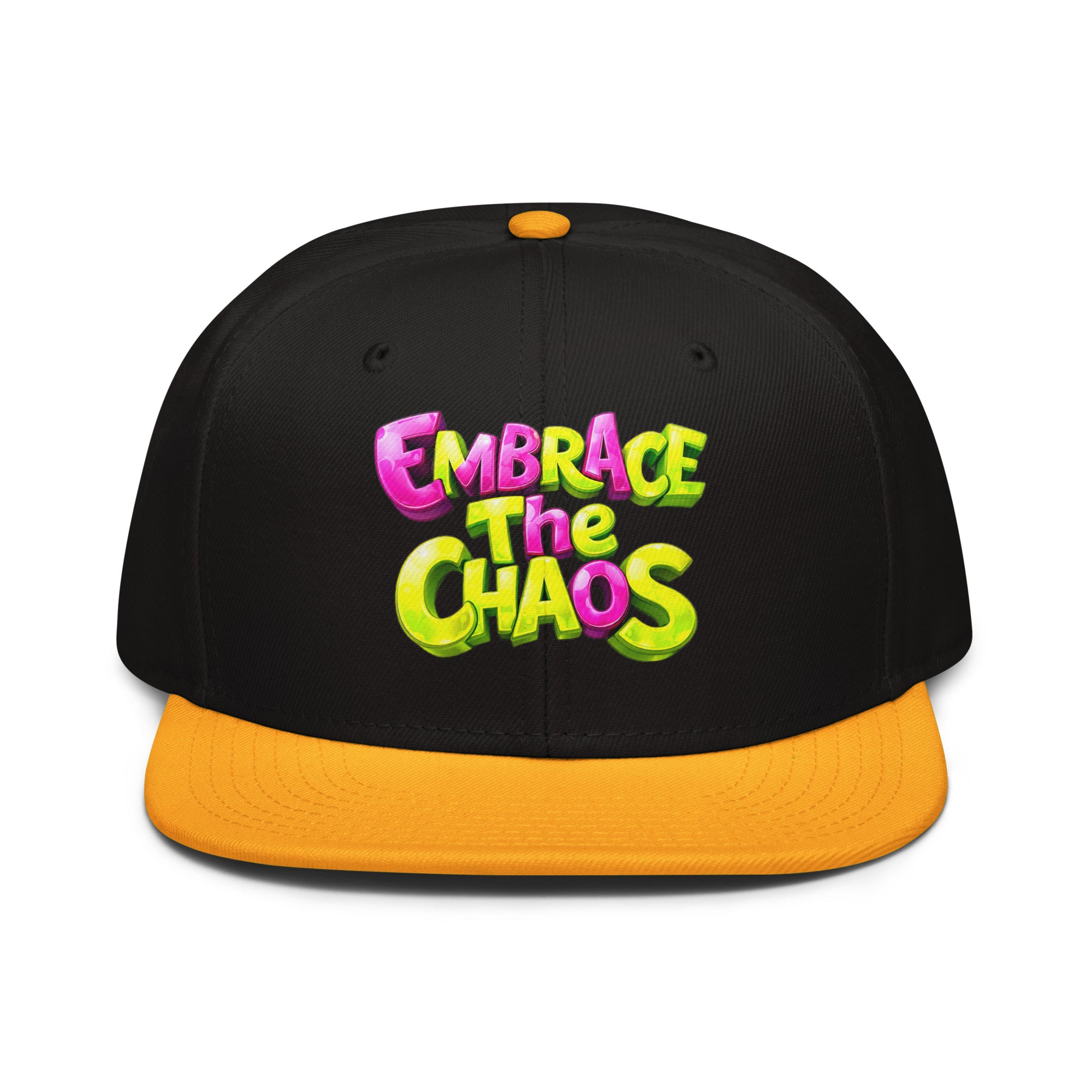 Snapback Hat - Embrace The Chaos Snapback Hat – Bold Streetwear Attitude Cap by printfluence.net