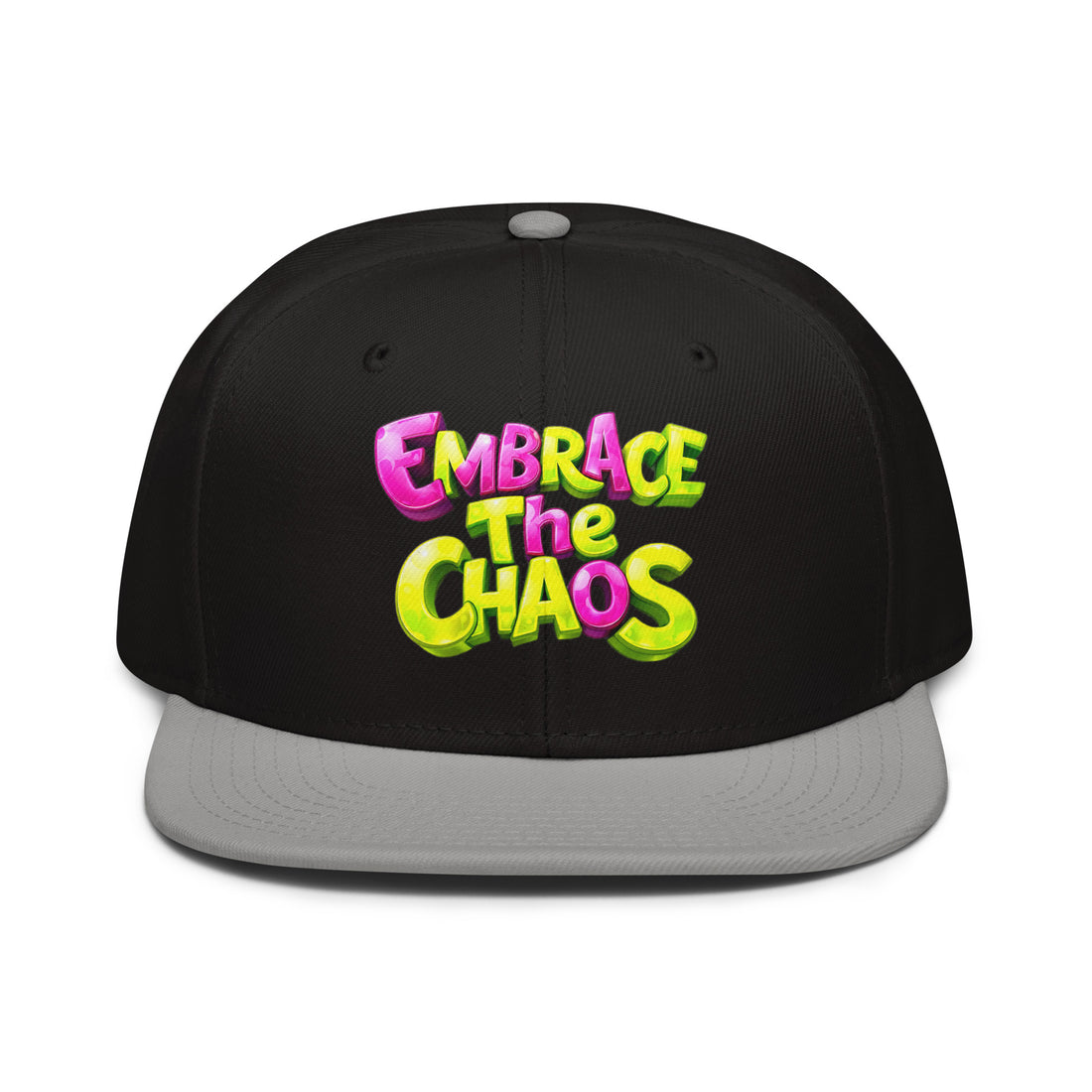 Snapback Hat - Embrace The Chaos Snapback Hat – Bold Streetwear Attitude Cap by printfluence.net