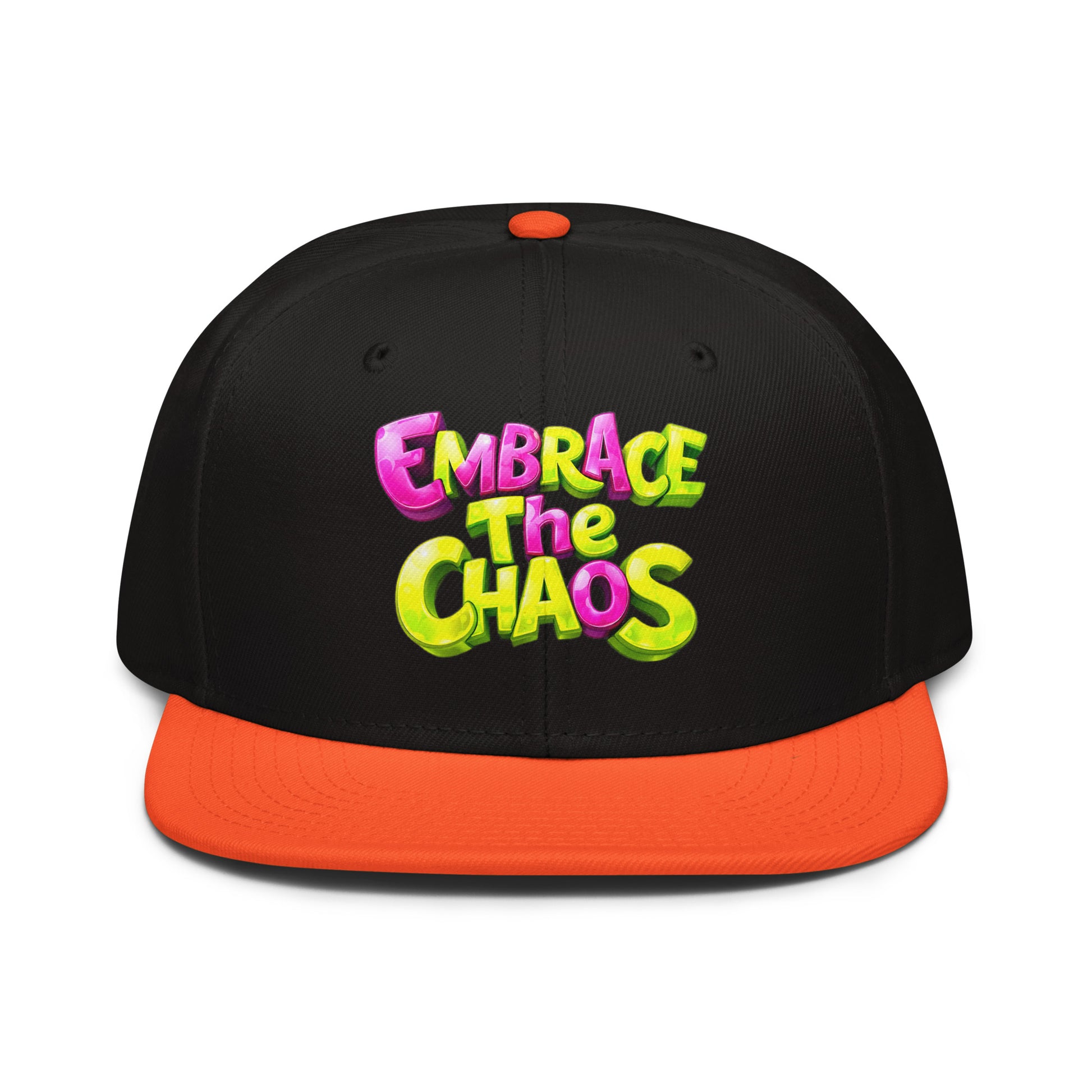 Snapback Hat - Embrace The Chaos Snapback Hat – Bold Streetwear Attitude Cap by printfluence.net