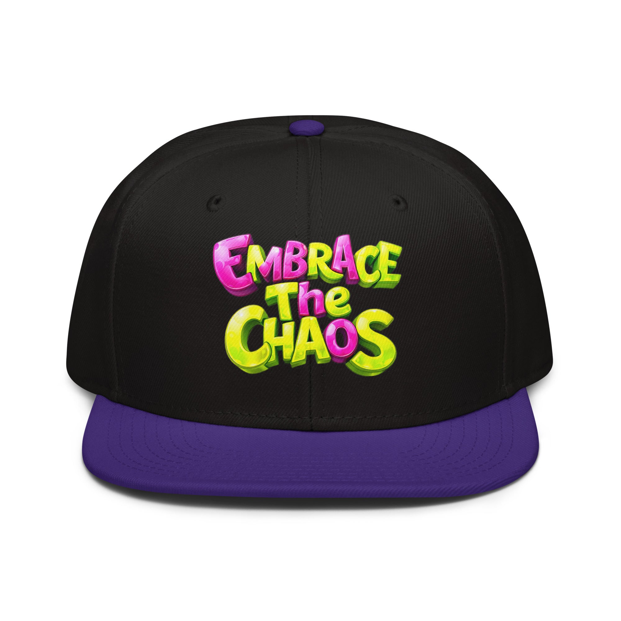 Snapback Hat - Embrace The Chaos Snapback Hat – Bold Streetwear Attitude Cap by printfluence.net