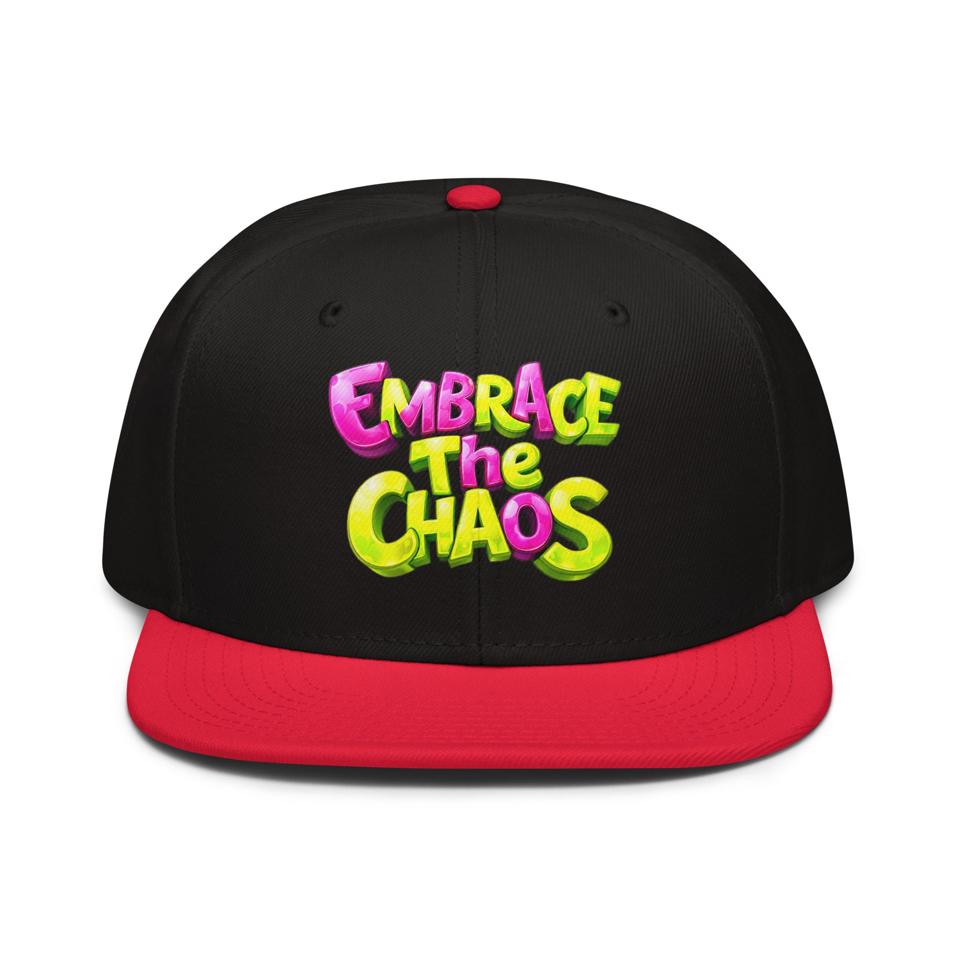 Snapback Hat - Embrace The Chaos Snapback Hat – Bold Streetwear Attitude Cap by printfluence.net
