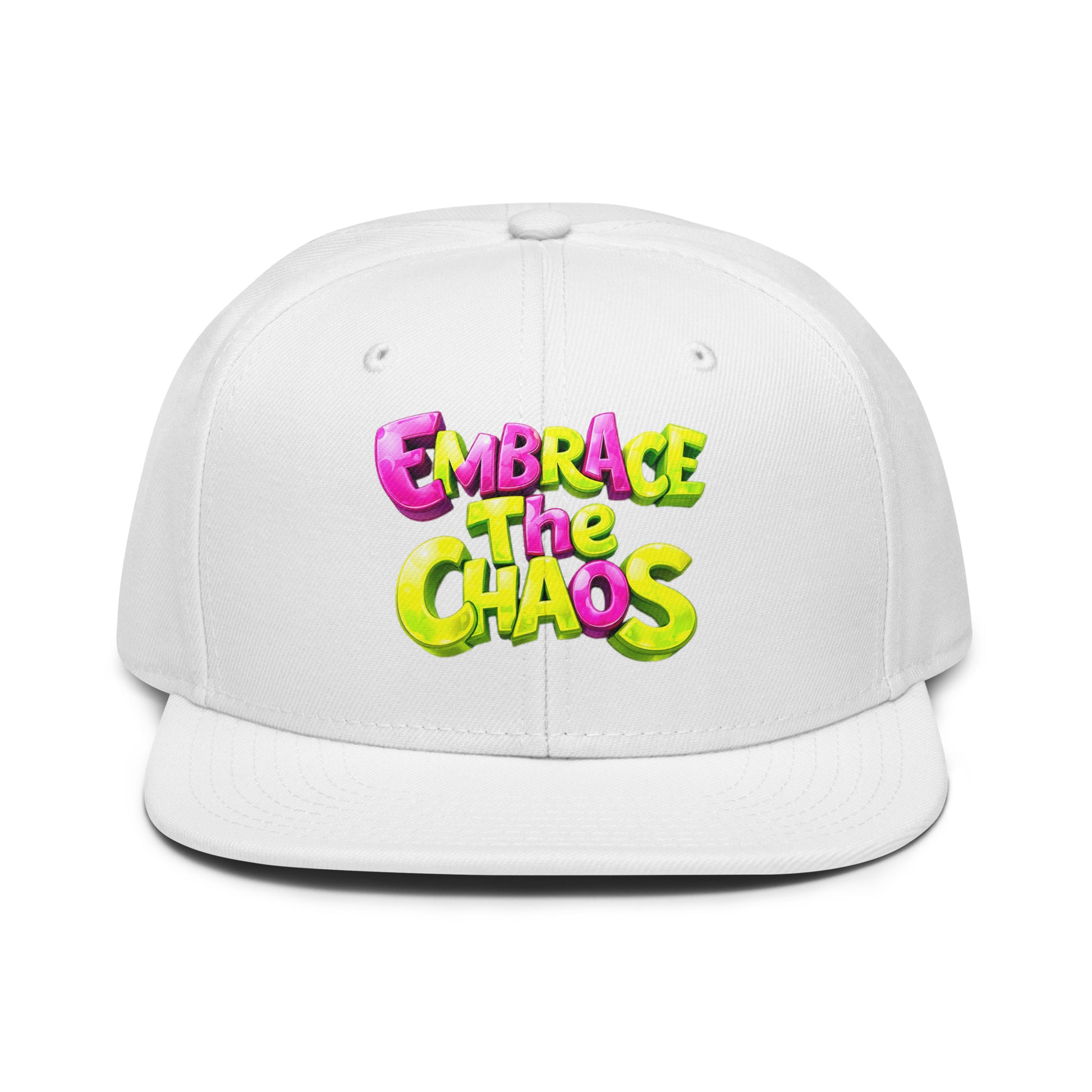 Snapback Hat - Embrace The Chaos Snapback Hat – Bold Streetwear Attitude Cap by printfluence.net