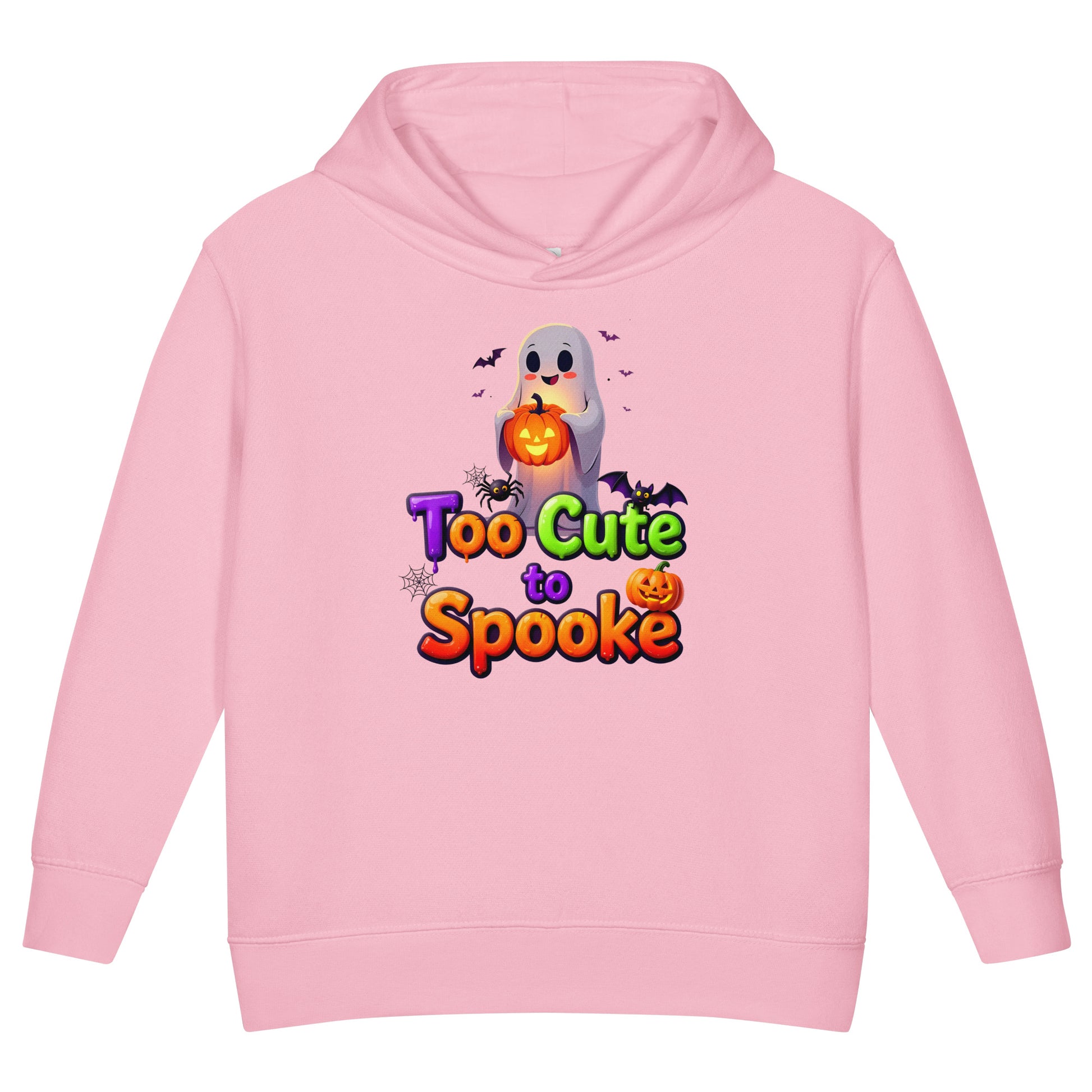 Toddler fleece pullover hoodie - Too Cute to Spook Toddler Fleece Hoodie – Adorable Halloween Ghost and Pumpkin Pullover by printfluence.net