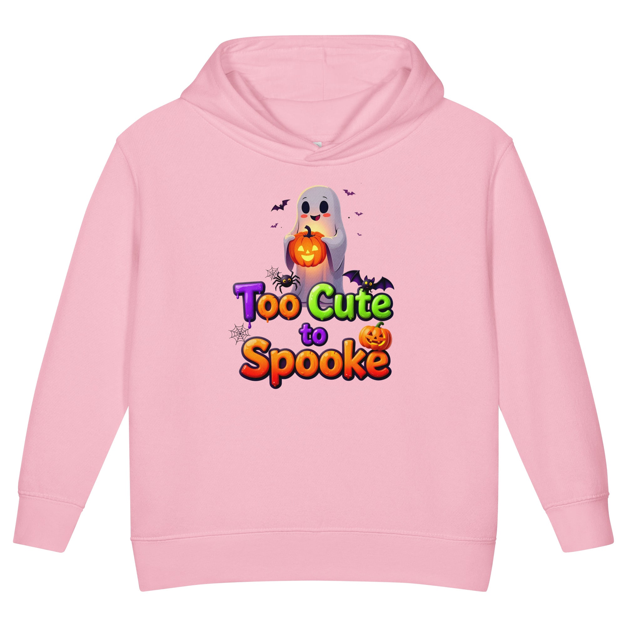 Toddler fleece pullover hoodie - Too Cute to Spook Toddler Fleece Hoodie – Adorable Halloween Ghost and Pumpkin Pullover by printfluence.net