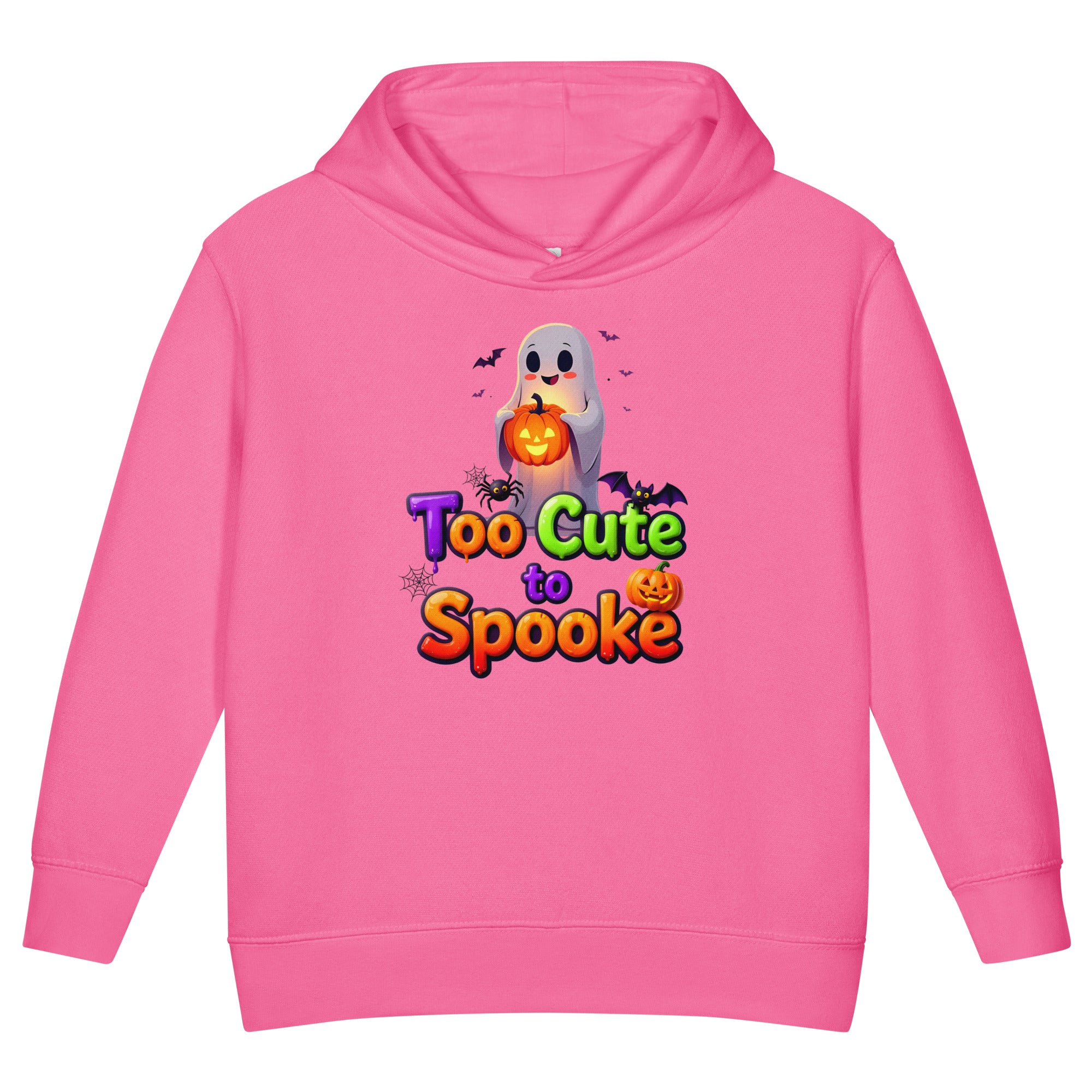 Toddler fleece pullover hoodie - Too Cute to Spook Toddler Fleece Hoodie – Adorable Halloween Ghost and Pumpkin Pullover by printfluence.net