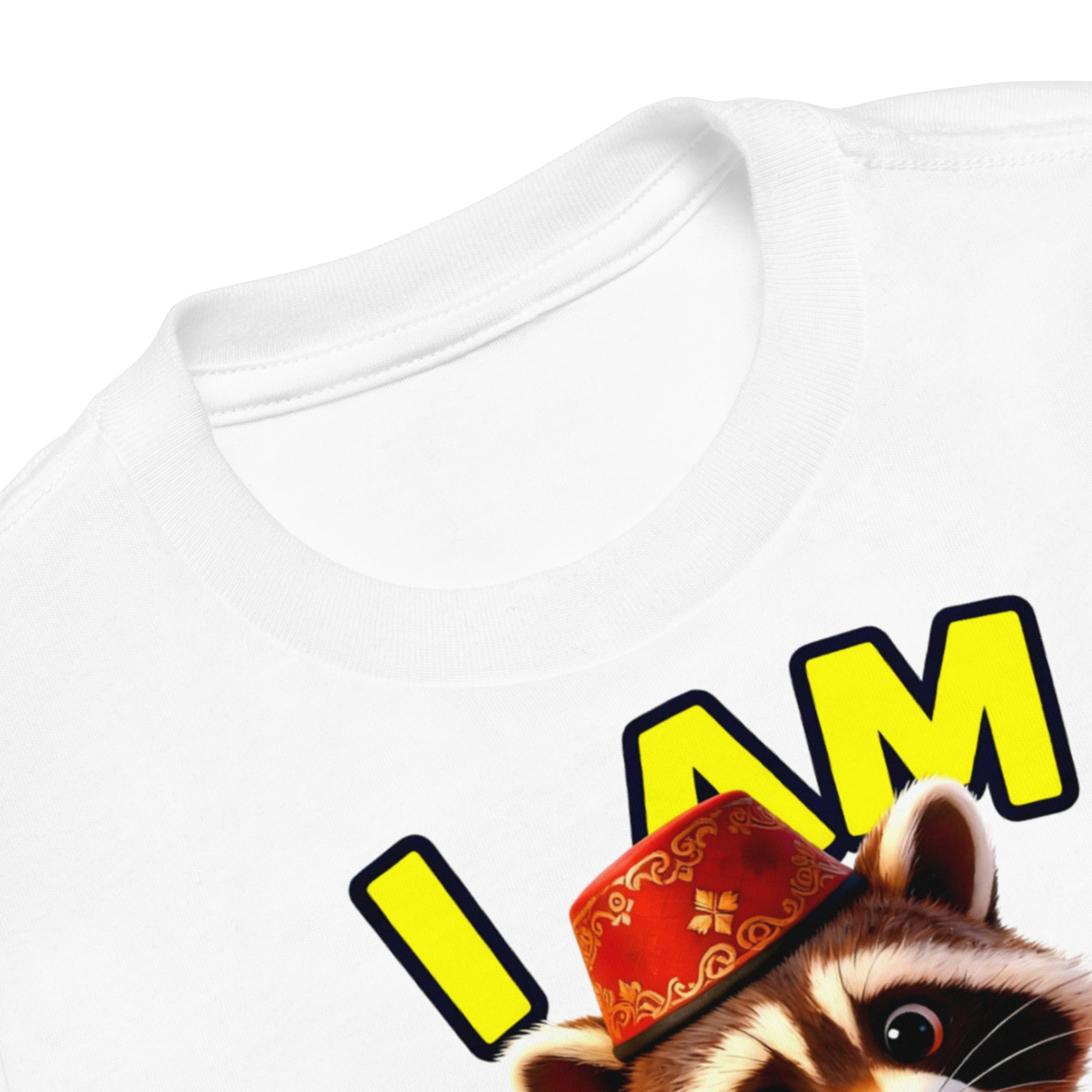 Toddler Short Sleeve Tee - I Am Pashah Raccoon Toddler Tee – Funny Spaghetti Fez Raccoon Short Sleeve by printfluence.net