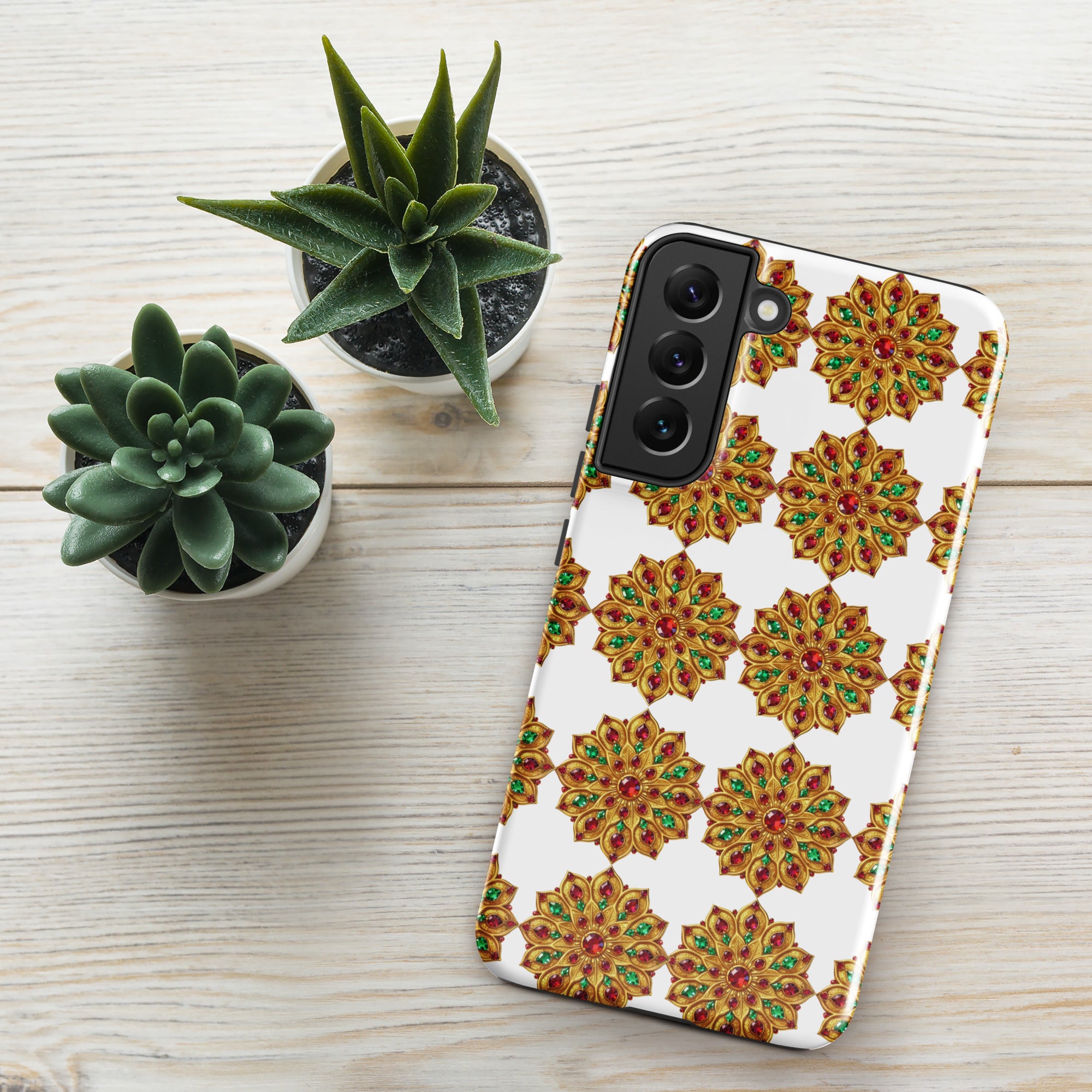 Tough case for Samsung® - Golden Swirl Ornate Tough Case – Elite Luxe Pattern for Samsung by printfluence.net