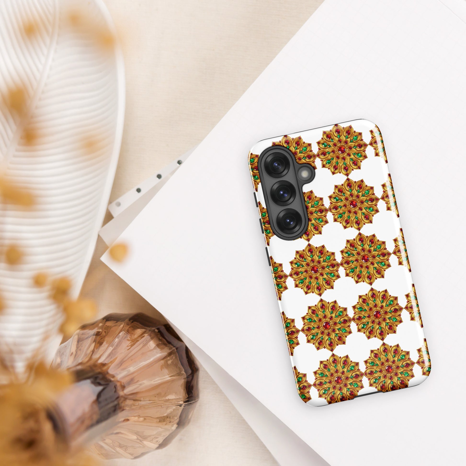 Tough case for Samsung® - Golden Swirl Ornate Tough Case – Elite Luxe Pattern for Samsung by printfluence.net
