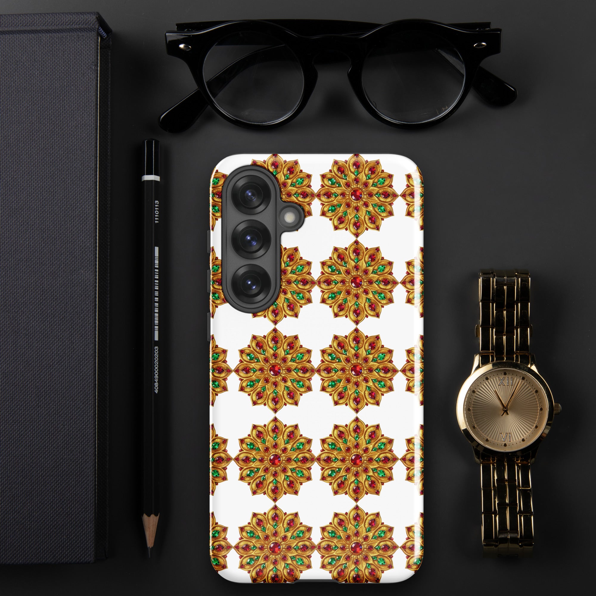 Tough case for Samsung® - Golden Swirl Ornate Tough Case – Elite Luxe Pattern for Samsung by printfluence.net