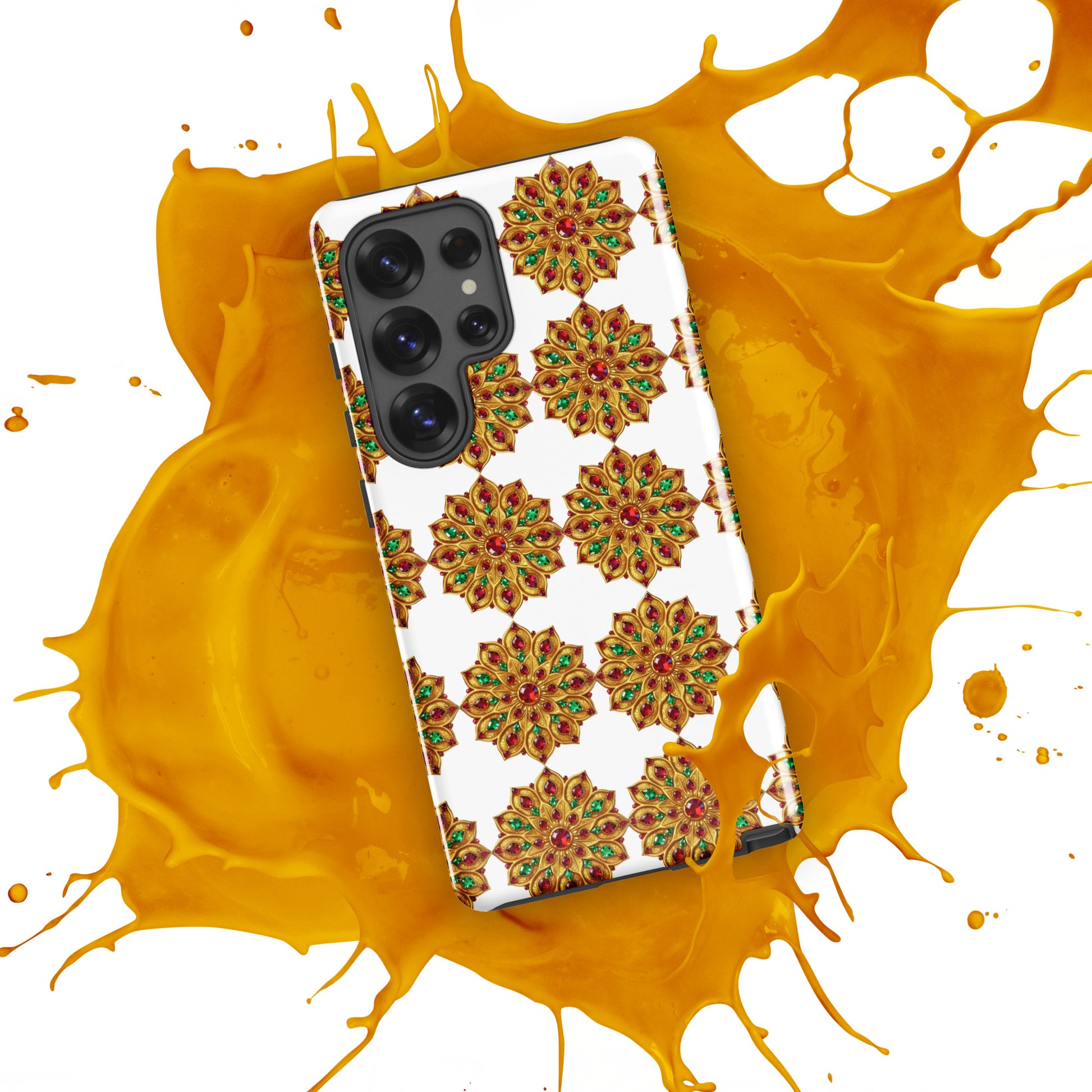 Tough case for Samsung® - Golden Swirl Ornate Tough Case – Elite Luxe Pattern for Samsung by printfluence.net