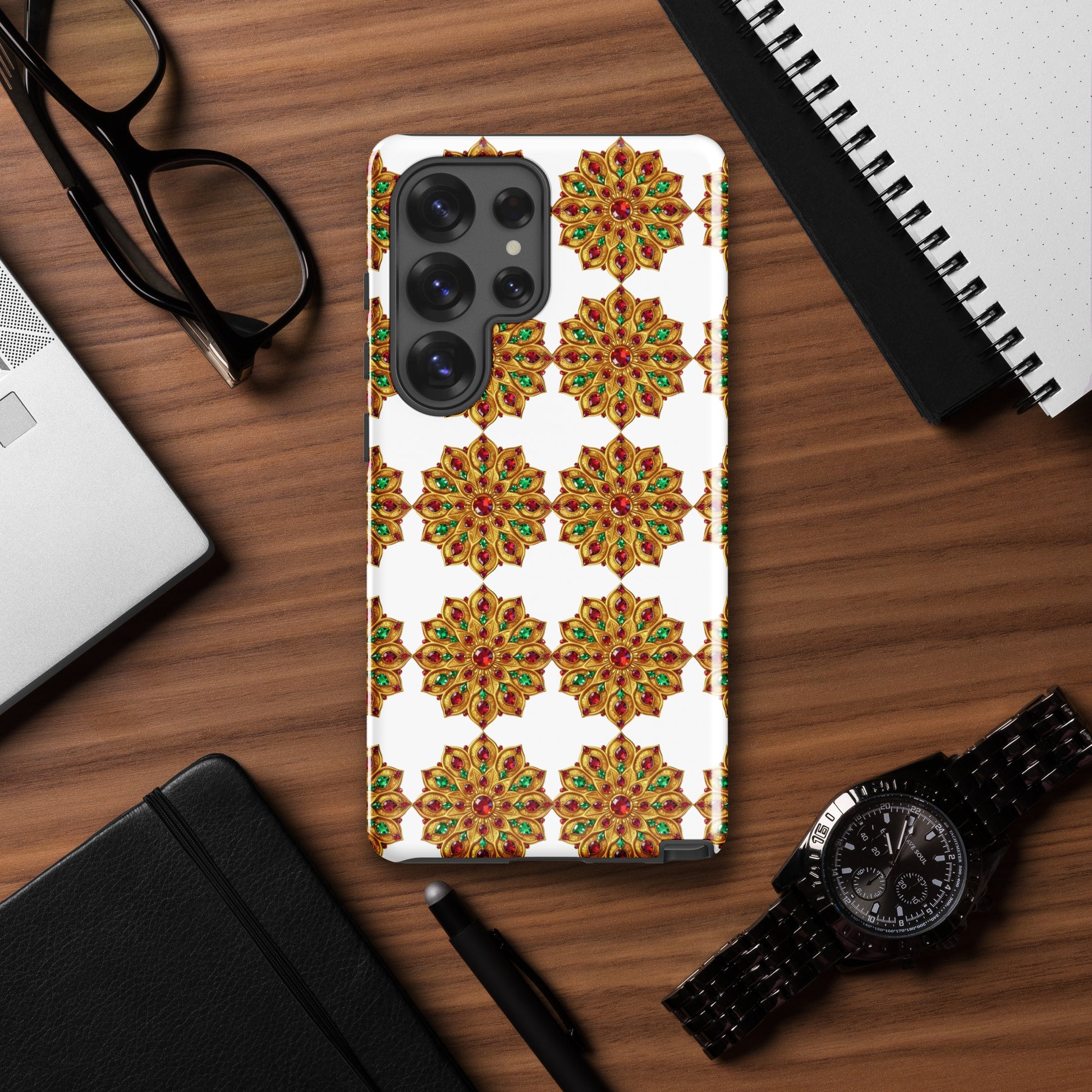 Tough case for Samsung® - Golden Swirl Ornate Tough Case – Elite Luxe Pattern for Samsung by printfluence.net