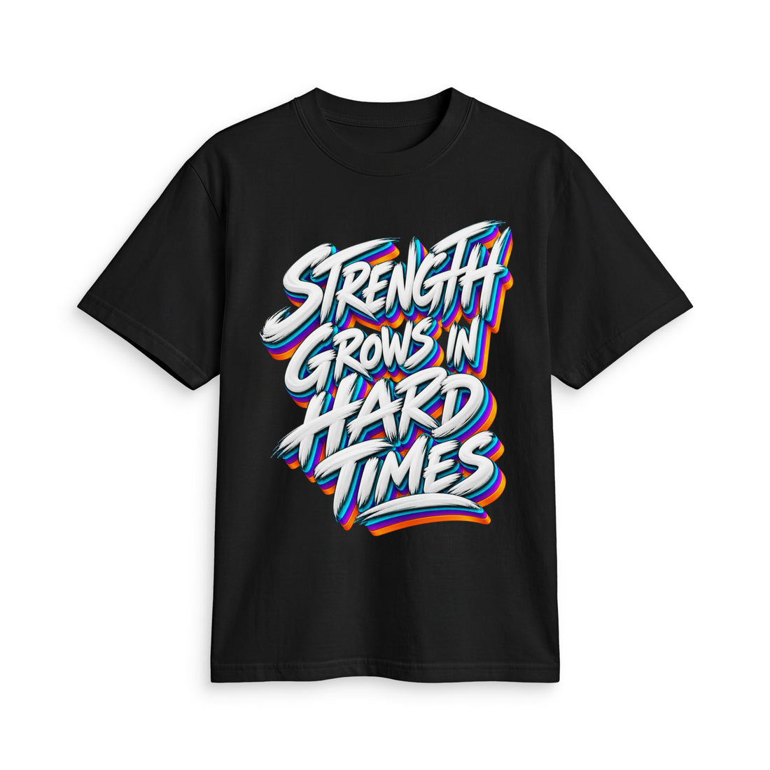 Inspirational Quotes Lovers | Unisex Active T-Shirt — STRENGTH GROWS IN HARD TIMES by printfluence