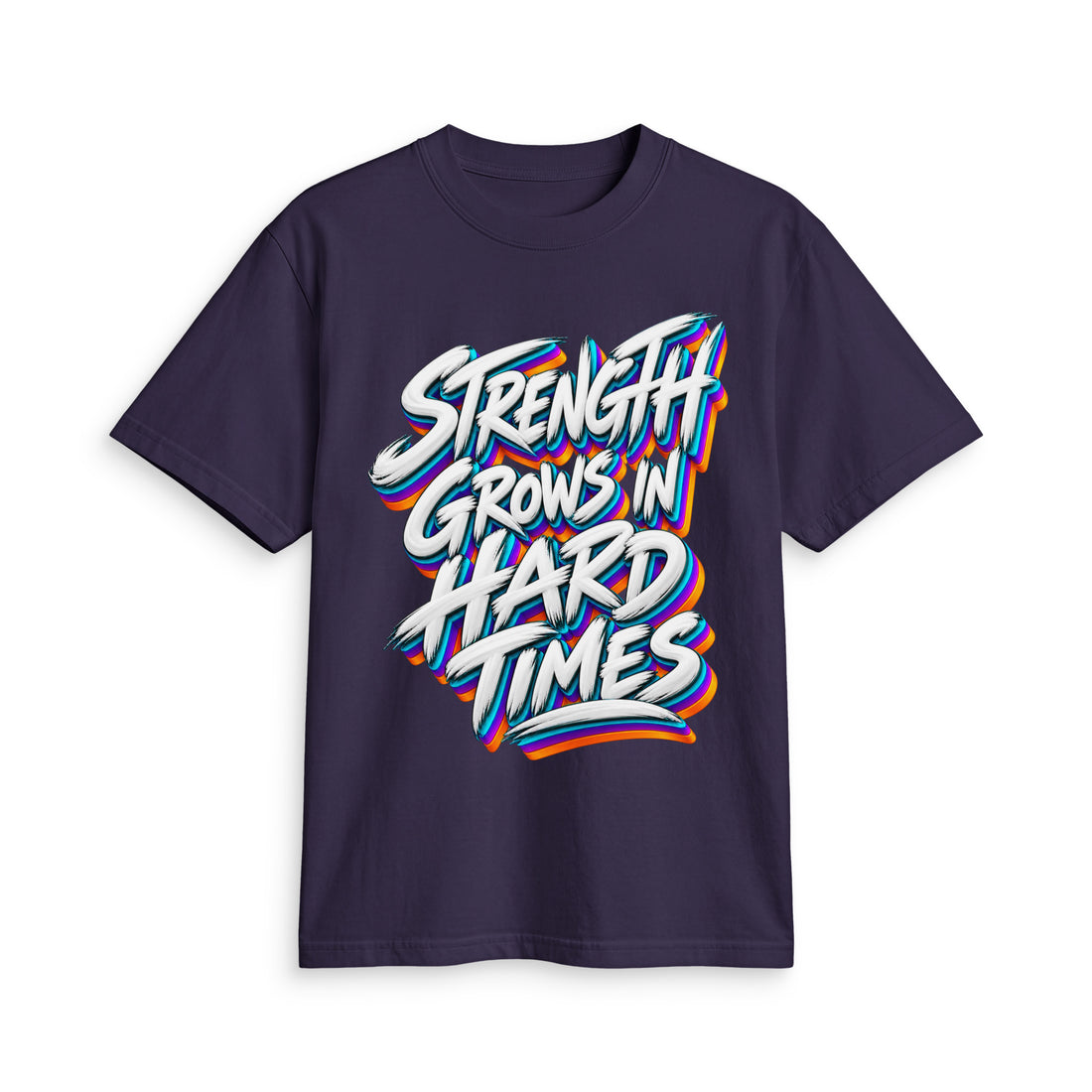 Inspirational Quotes Lovers | Unisex Active T-Shirt — STRENGTH GROWS IN HARD TIMES by printfluence