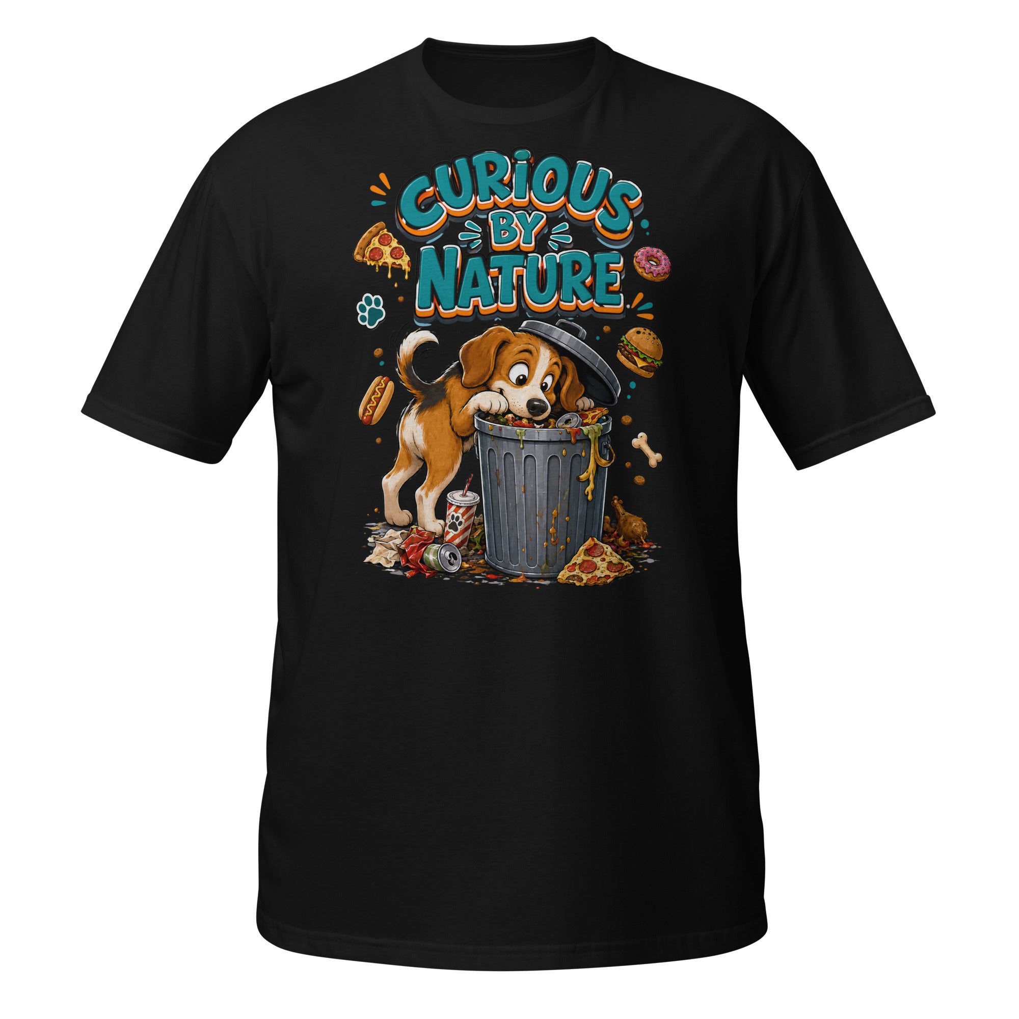 Elite Curious By Nature - Premium Luxury Beagle Dog Lovers T-Shirt by printfluence.net