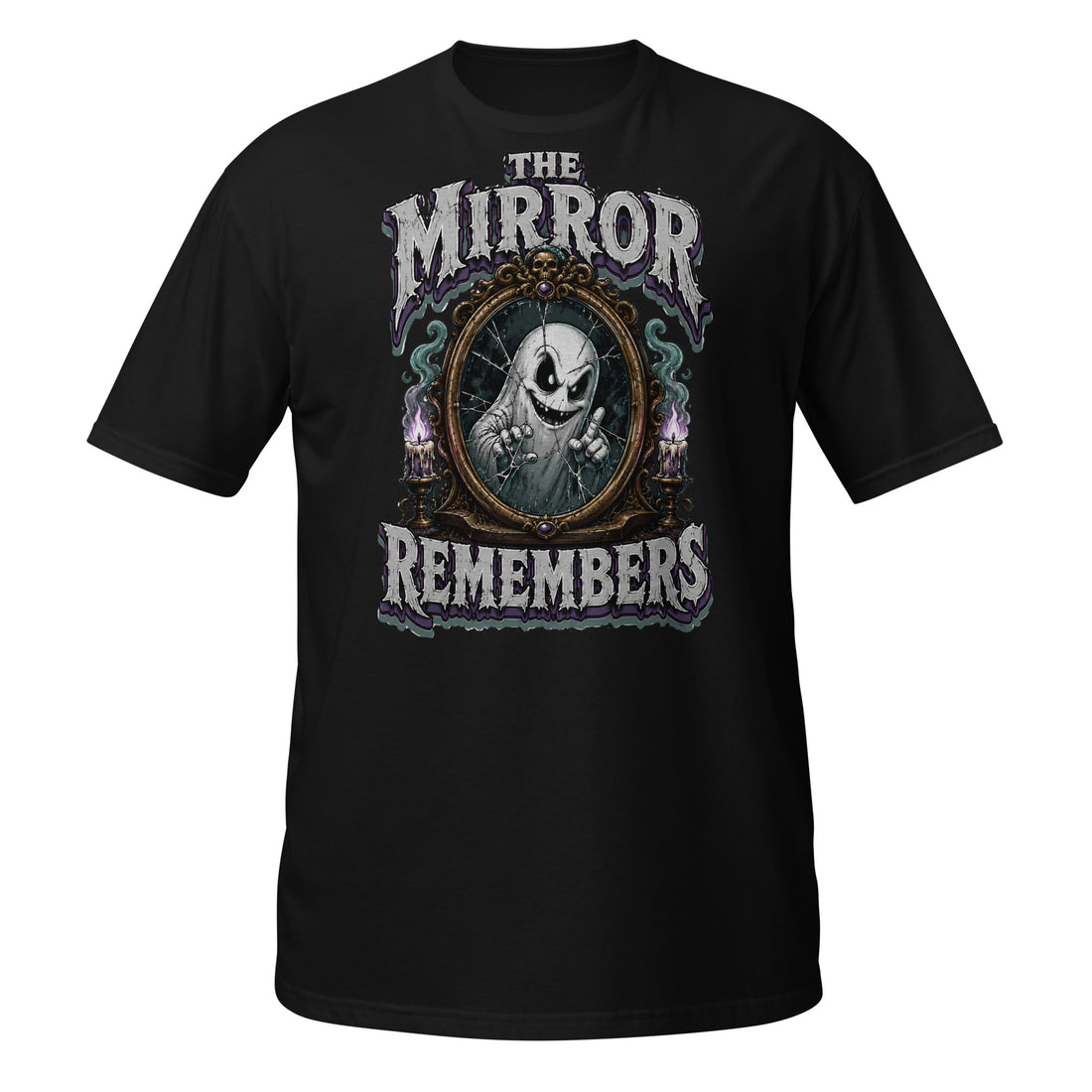 The Mirror Remembers T-Shirt - Gothic Horror & Mystery Tee by printfluence.net