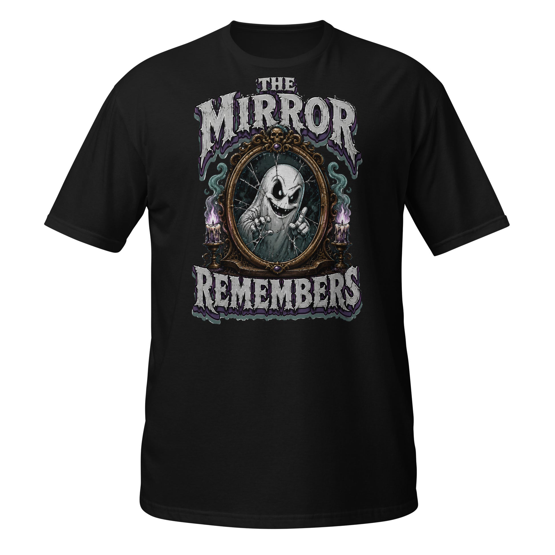 The Mirror Remembers T-Shirt - Gothic Horror & Mystery Tee by printfluence.net